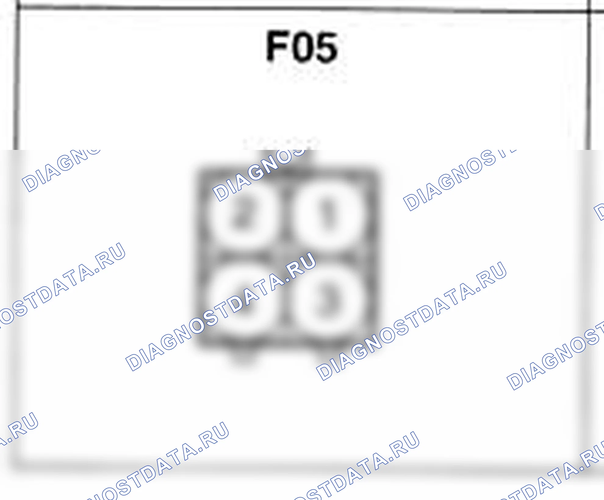 Распиновка разъёма F05 — основного жгута. Hyundai Atos MX