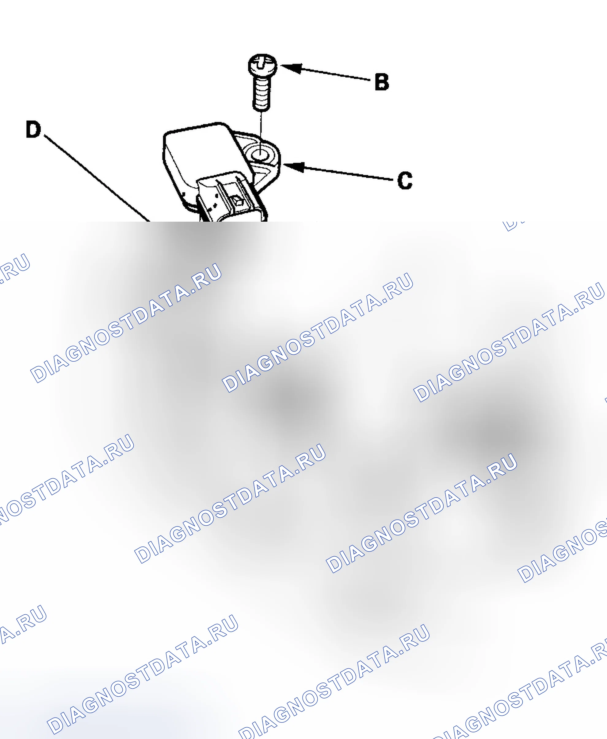Рис. 173: Замена датчика абсолютное давление во впускном коллекторе. Honda Element YH2