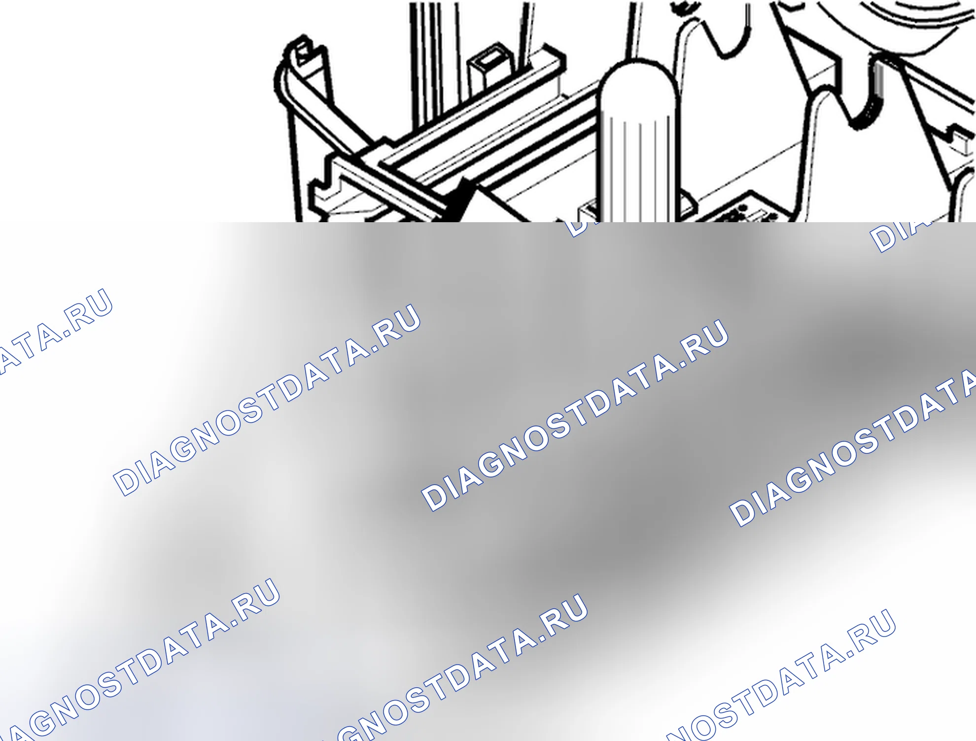 Рис. 59: Держатель для разъема. Volvo V70 II