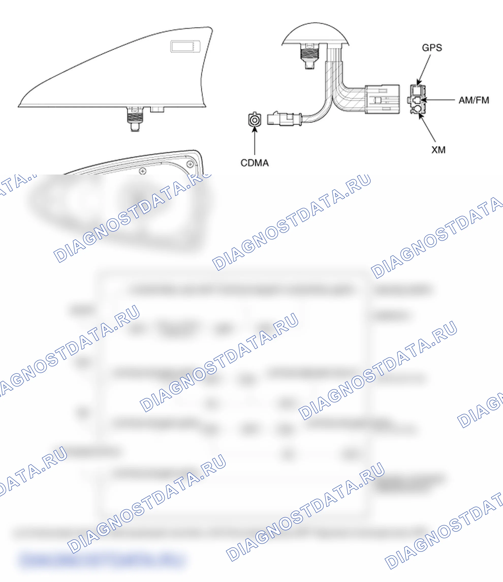 Детали антенны MTS. Hyundai Santafe Sport DMA