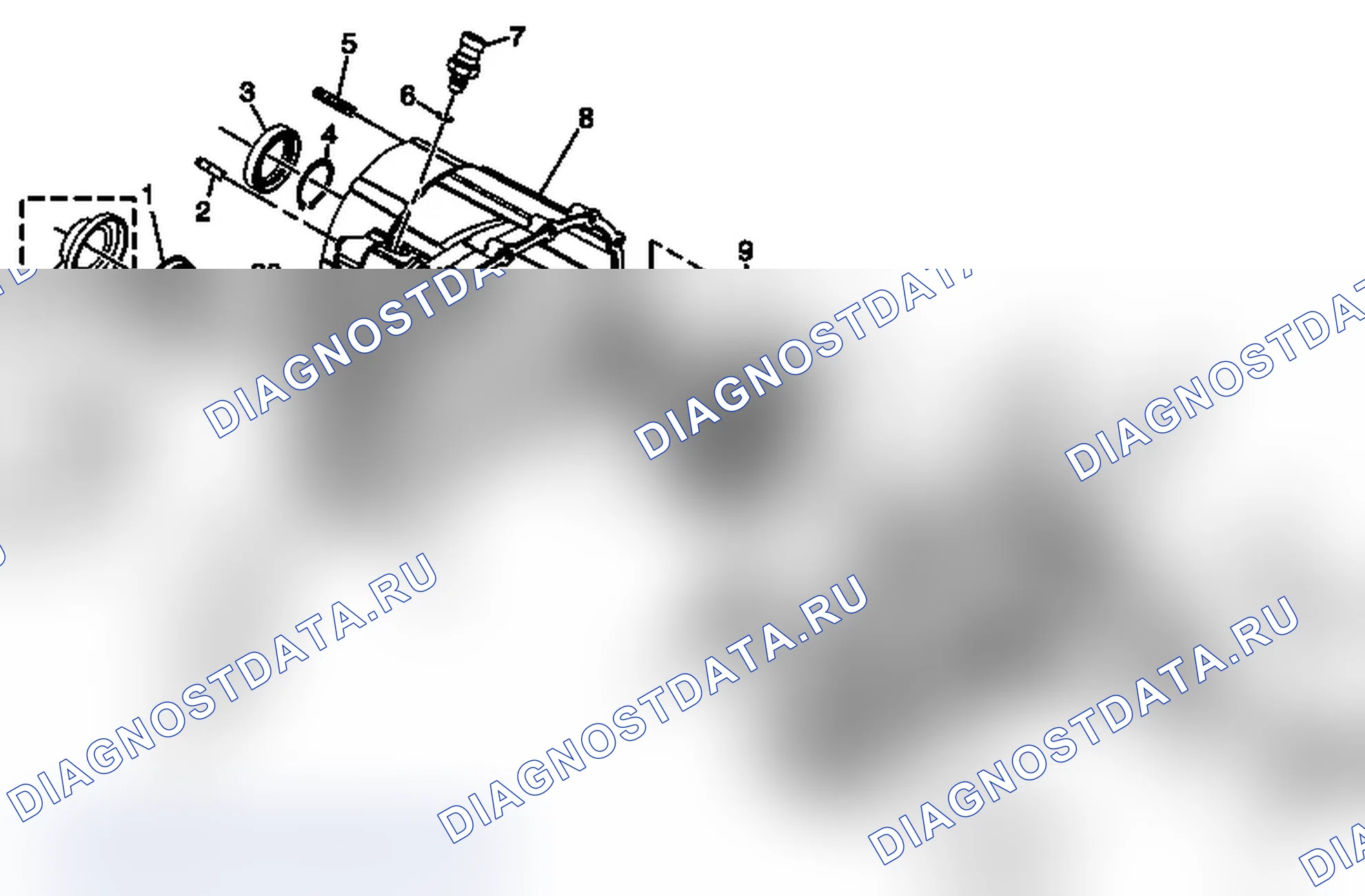 Рис. 26: Раздаточная коробка в разобранном виде. GMC Sierra 2500 HD 