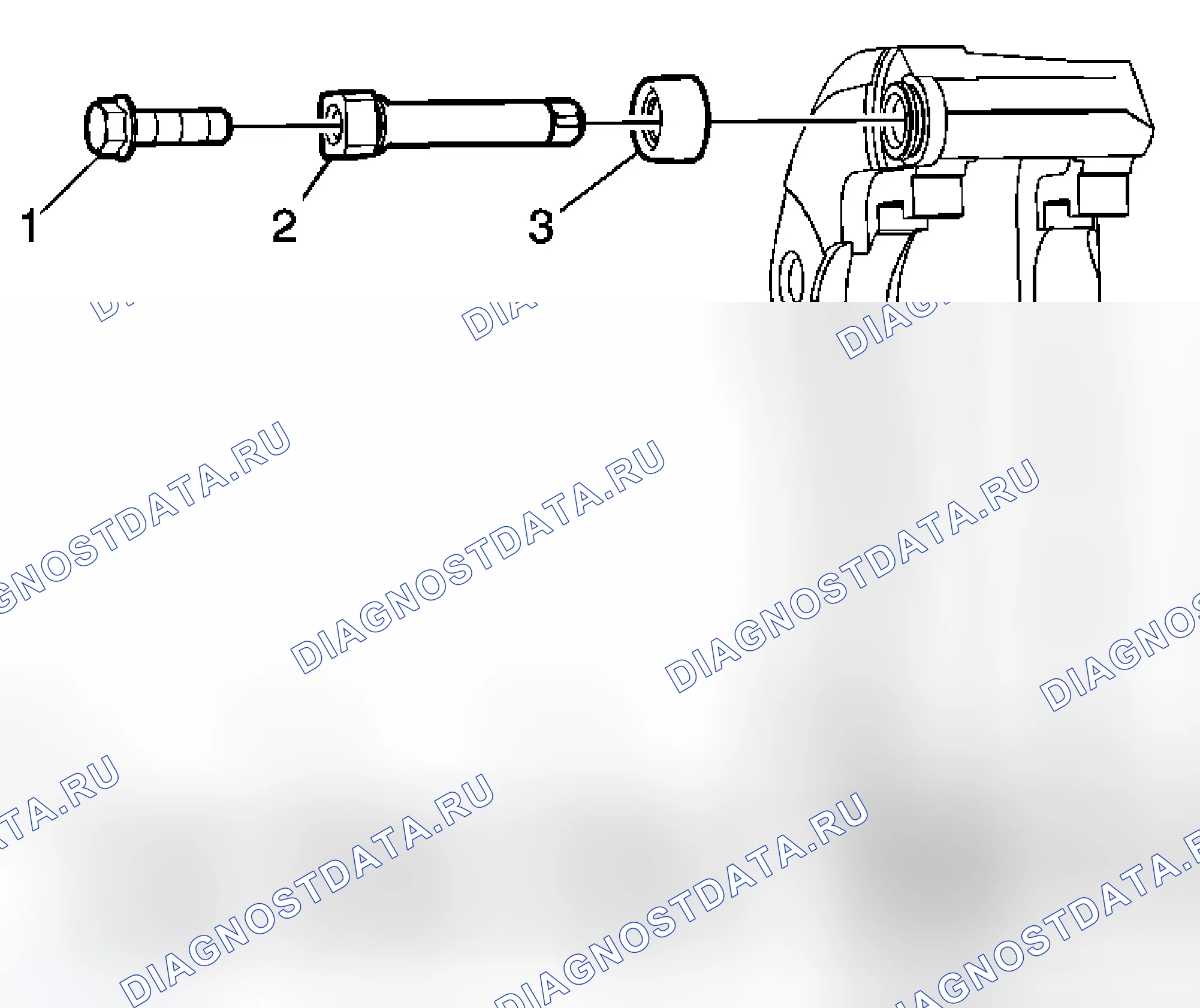 Рис. 7: Замена оборудования переднего дискового тормоза (JL9). Cadillac DTS I