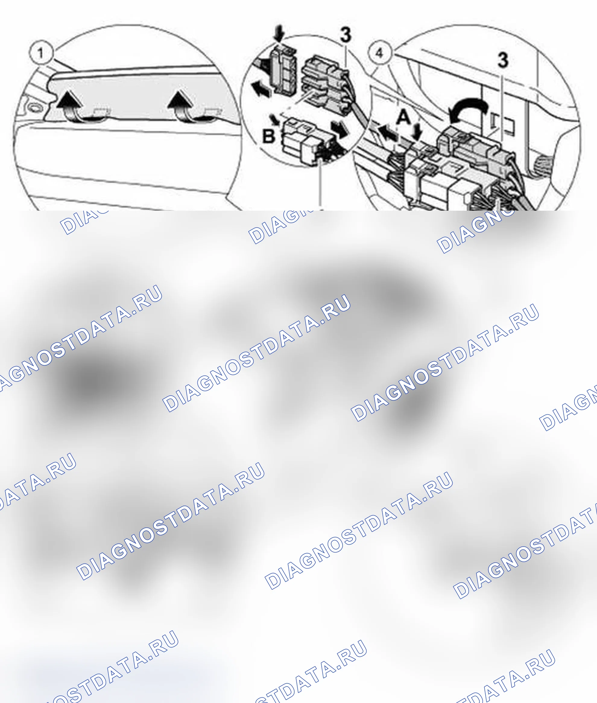 Рис. 83: Удаление средства закрывания. Porsche 911 Carrera 996