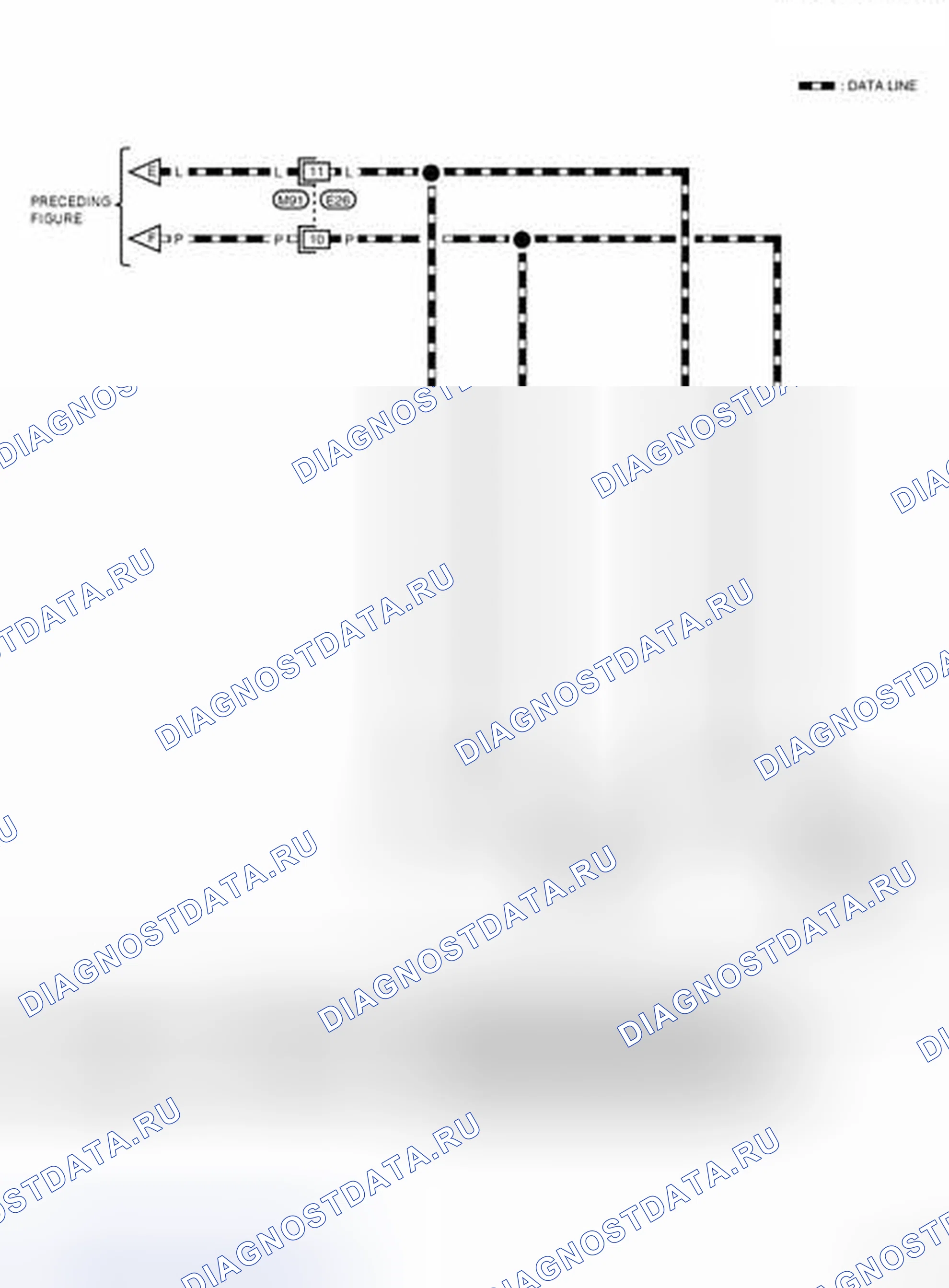 Рис. 96: электросхема (LAN-CAN-03). Nissan Frontier D40