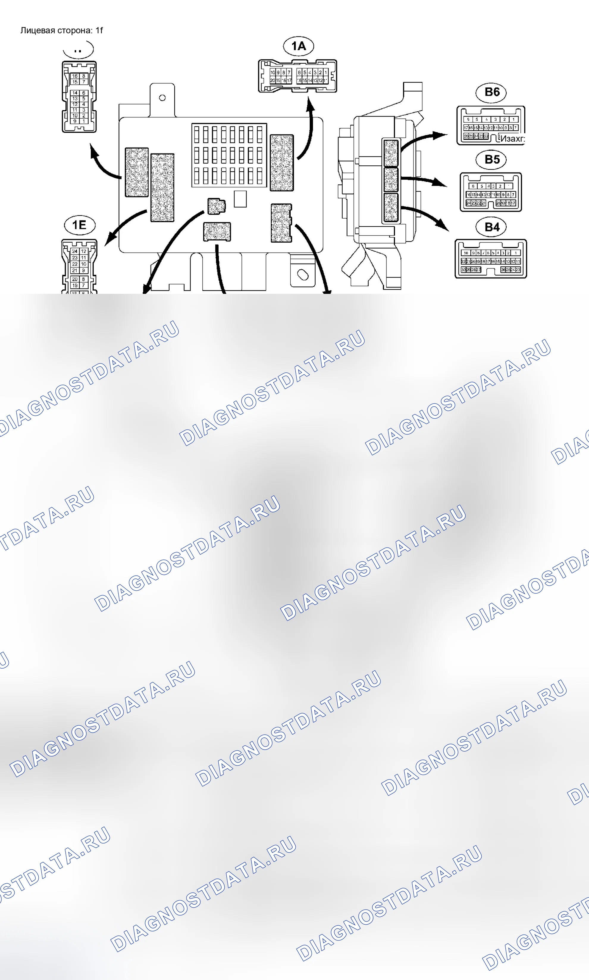 Рис. 11: КЛЕММЫ ЭБУ. Toyota 4Runner IV