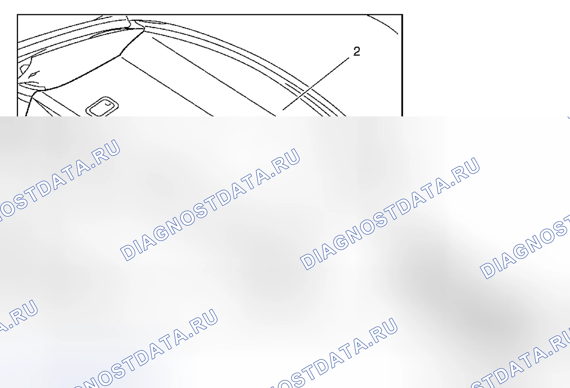 Рис. 73: Замена обрезки панели заднего окна (без HP6). Buick Regal V