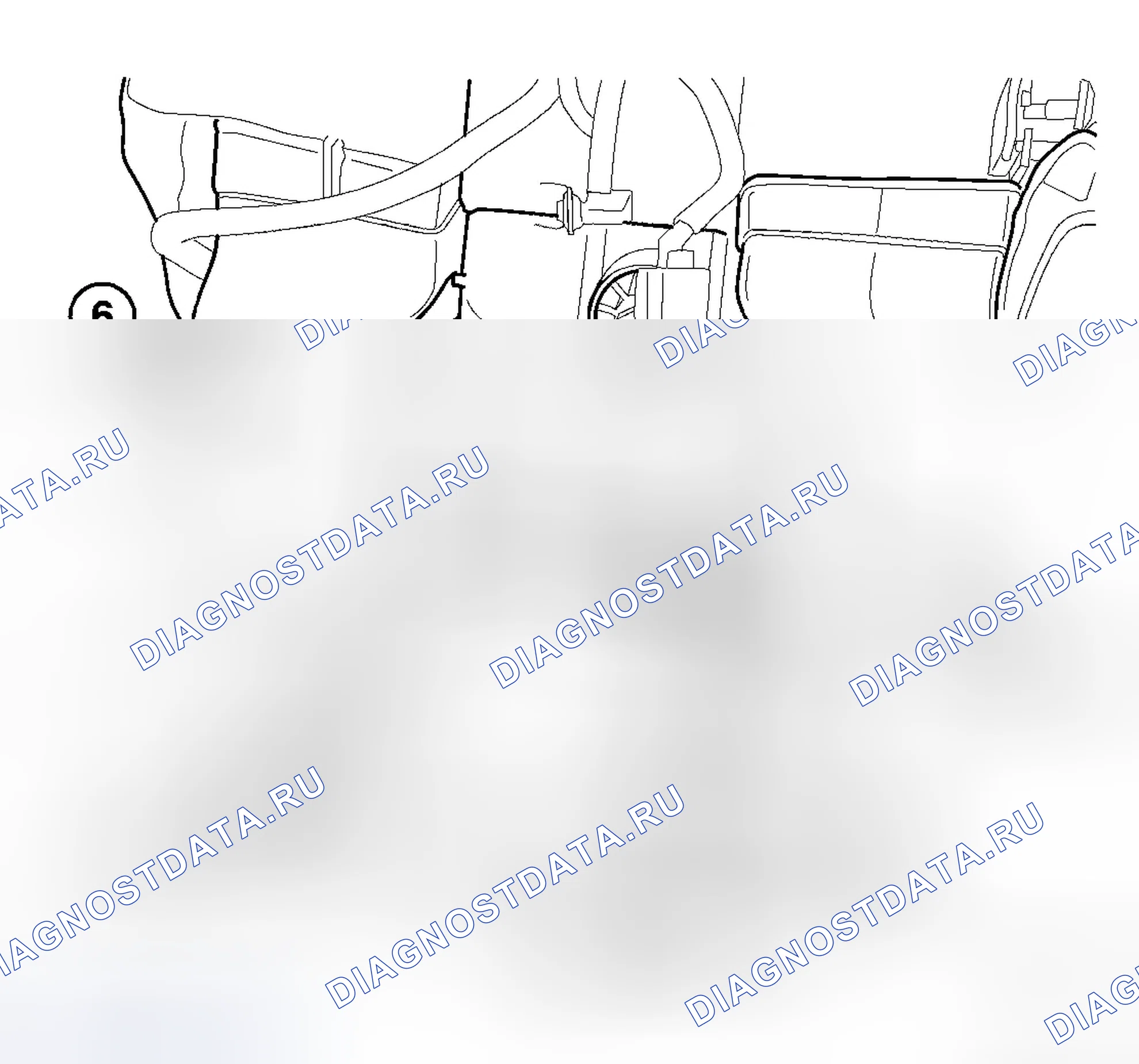 Рис. 12: ВОЗДУХОВОДЫ ПЕРЕДНЕГО ЭТАЖА. Jeep Commander I