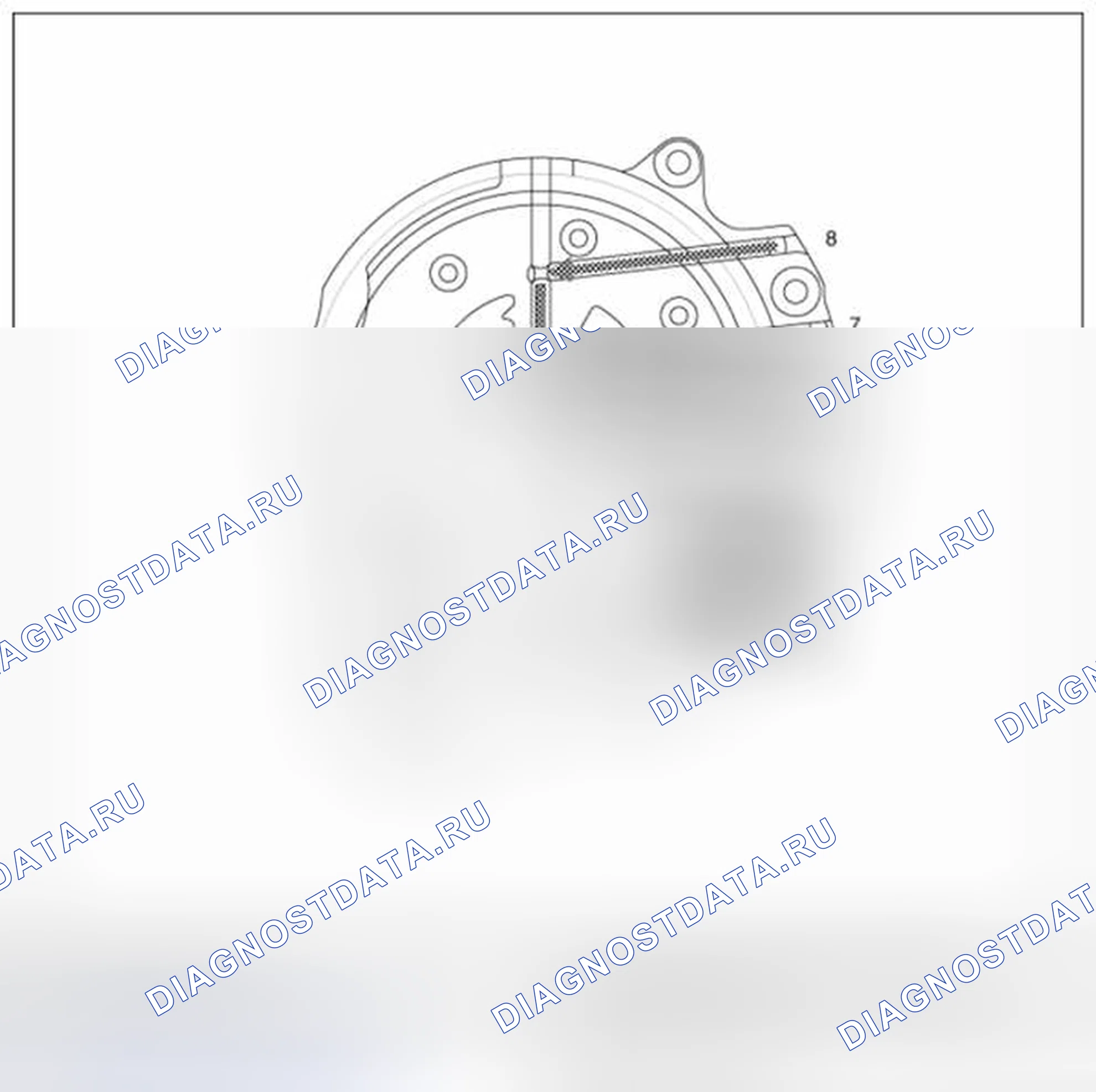 Рис. 28: Рабочий поток масляного насоса. BMW 6 серия F06/F13/F12