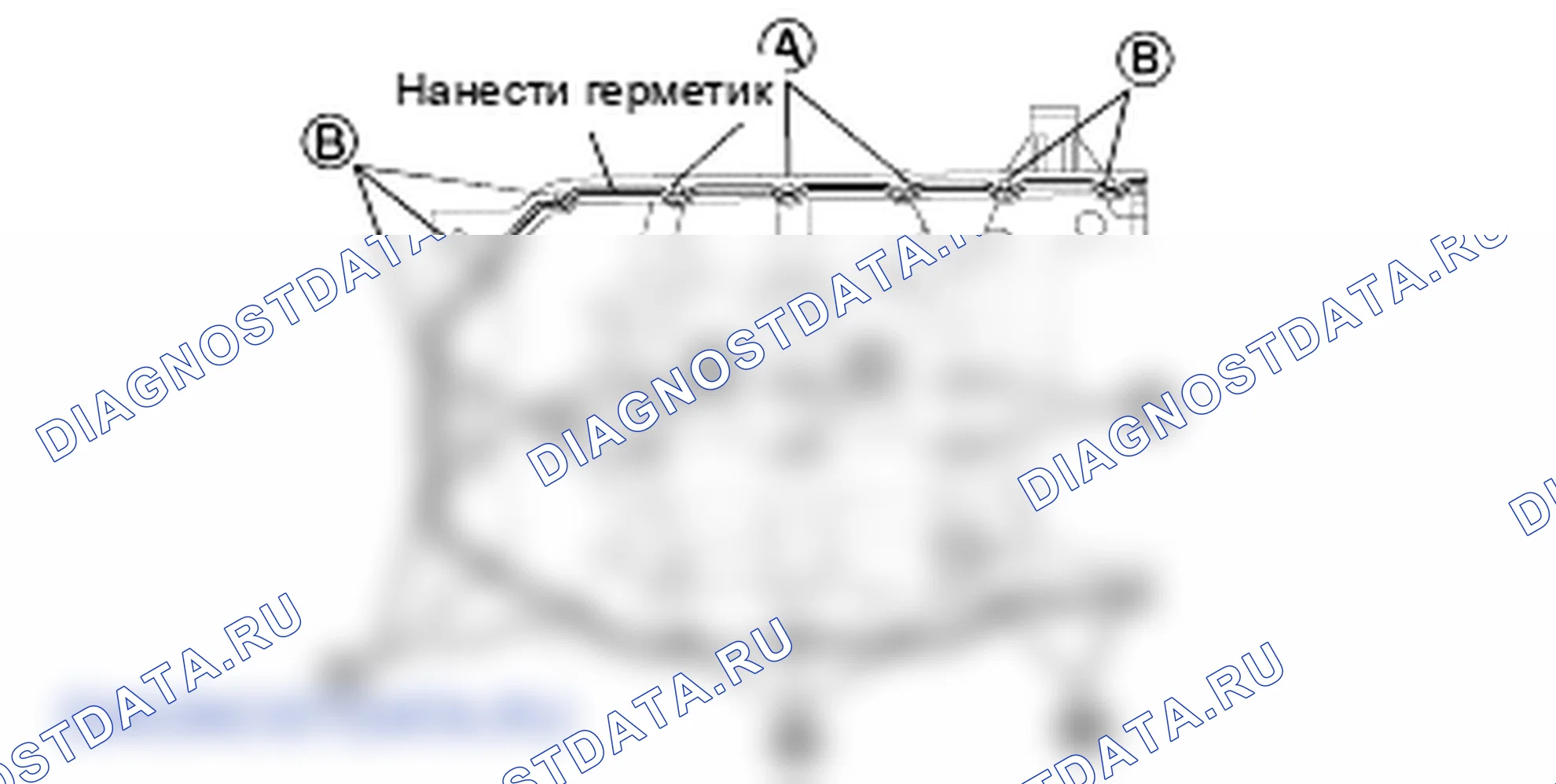 Сборка масляного поддона. Kia Sorento BL