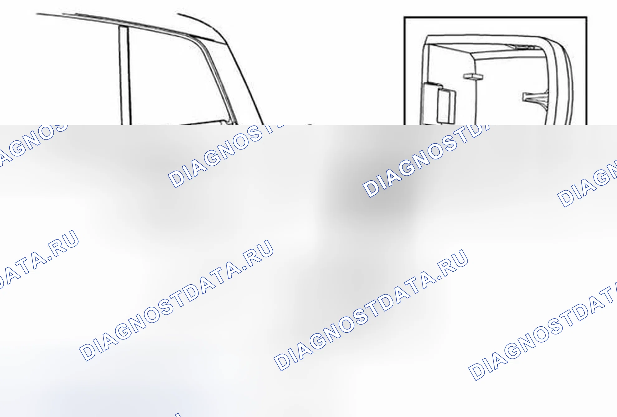 Рис. 13: Замена цилиндра замка задней двери. Chevrolet Sonic I