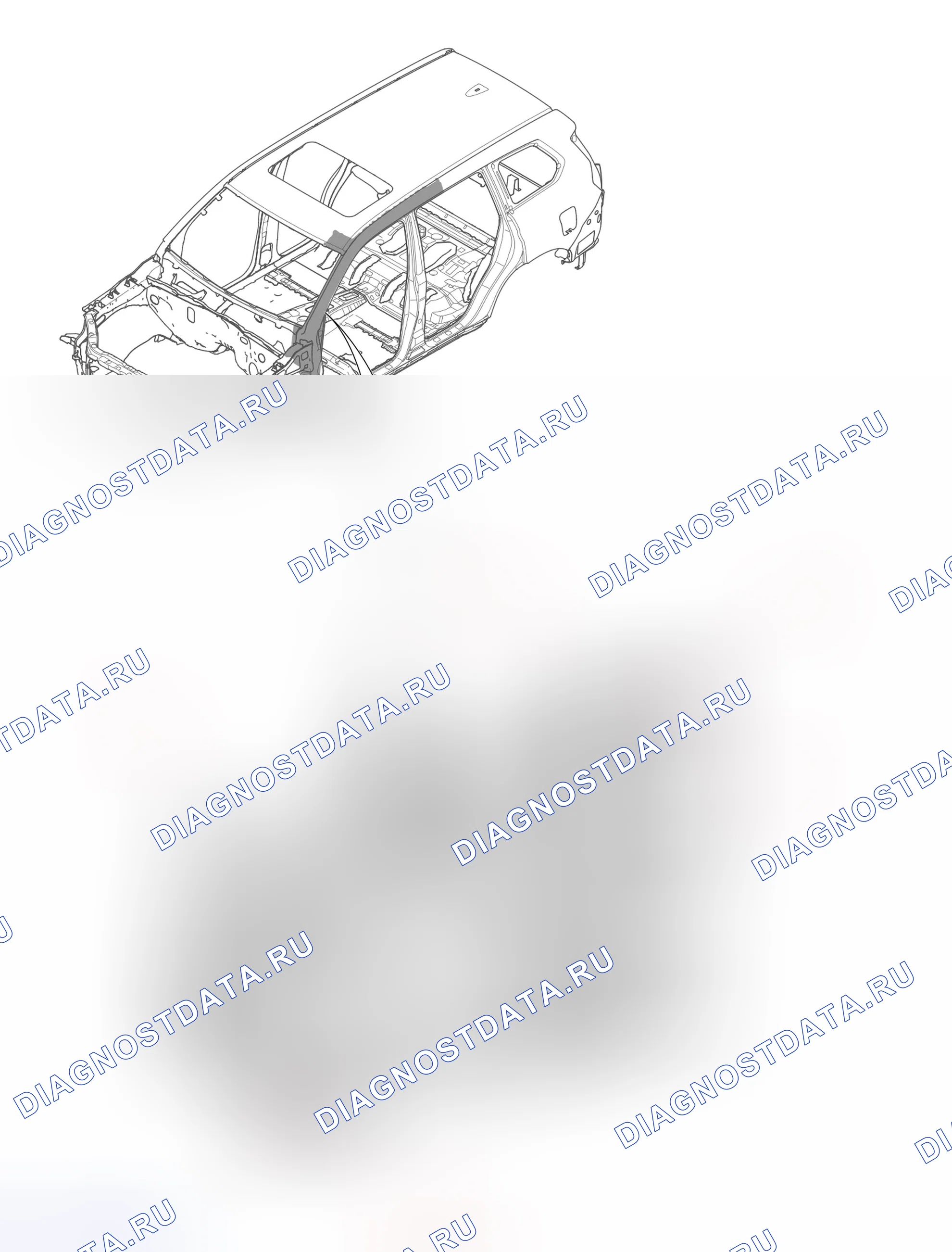Узел внутренней плиты колонны A — Haval H9. Haval H9 I рестайлинг