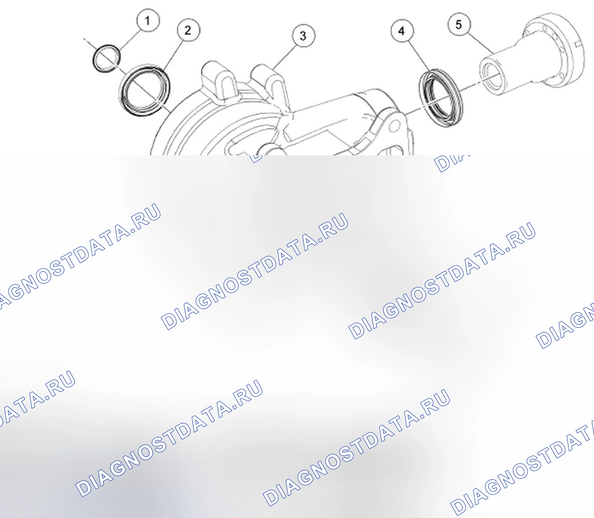 Рис. 1: Блок передачи мощности (БЗТ). Ford Freestyle I