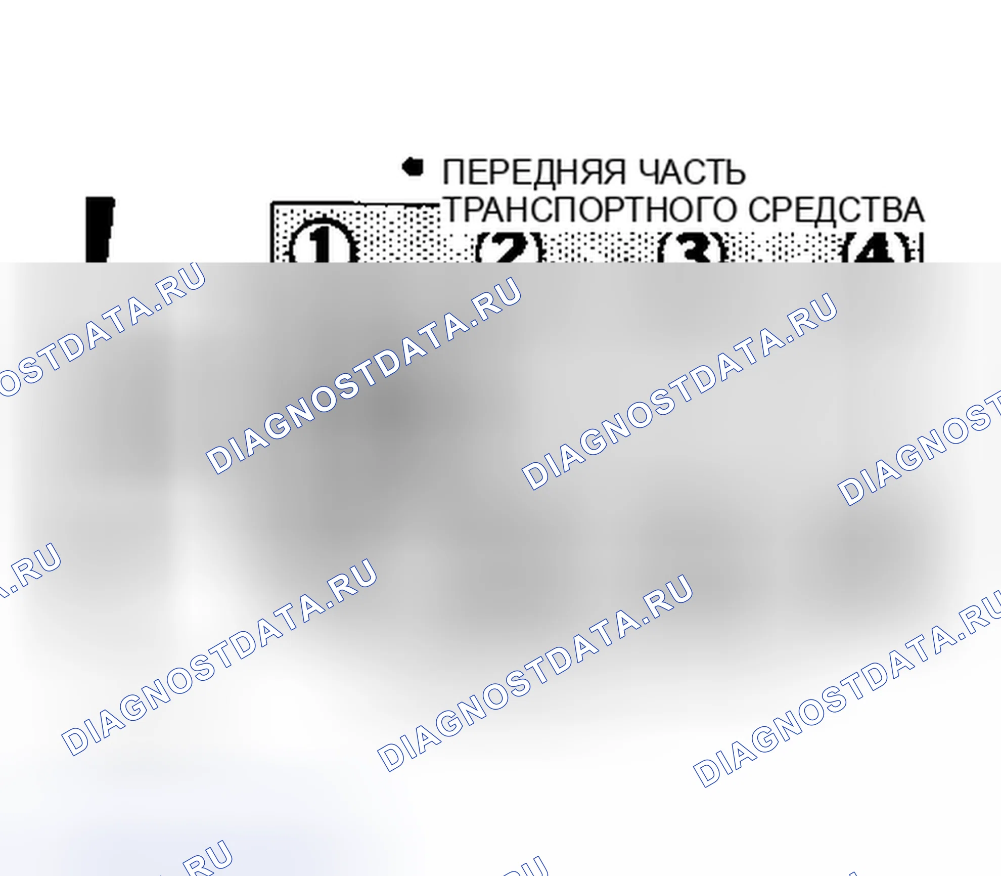 Рис. 8: 5.0L H.o. (VIN E и M), 5.8L (VIN G, H и W) и 6.6L (V2 Z) без указания порядка стрельбы EEC-III V8. Ford Bronco III