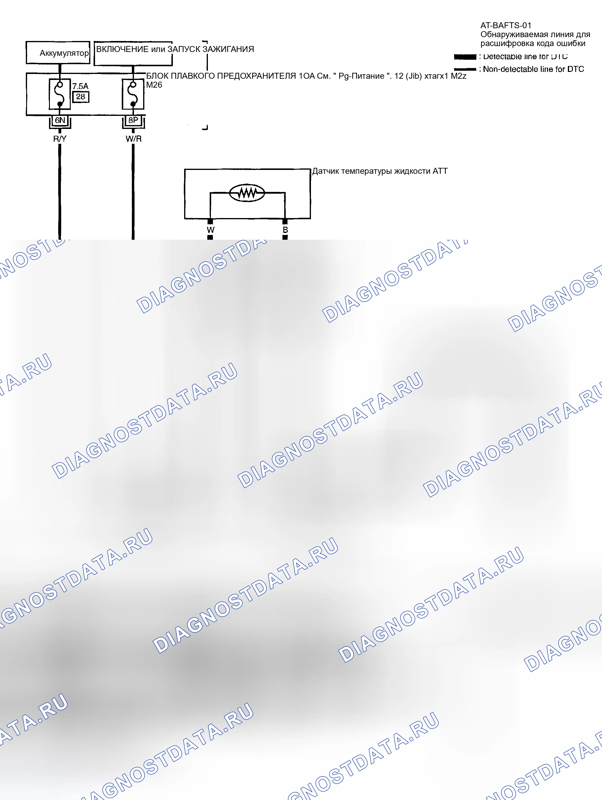 Рис. 913: электросхема - AT - Ba / FTS. Honda Odyssey (North America) I