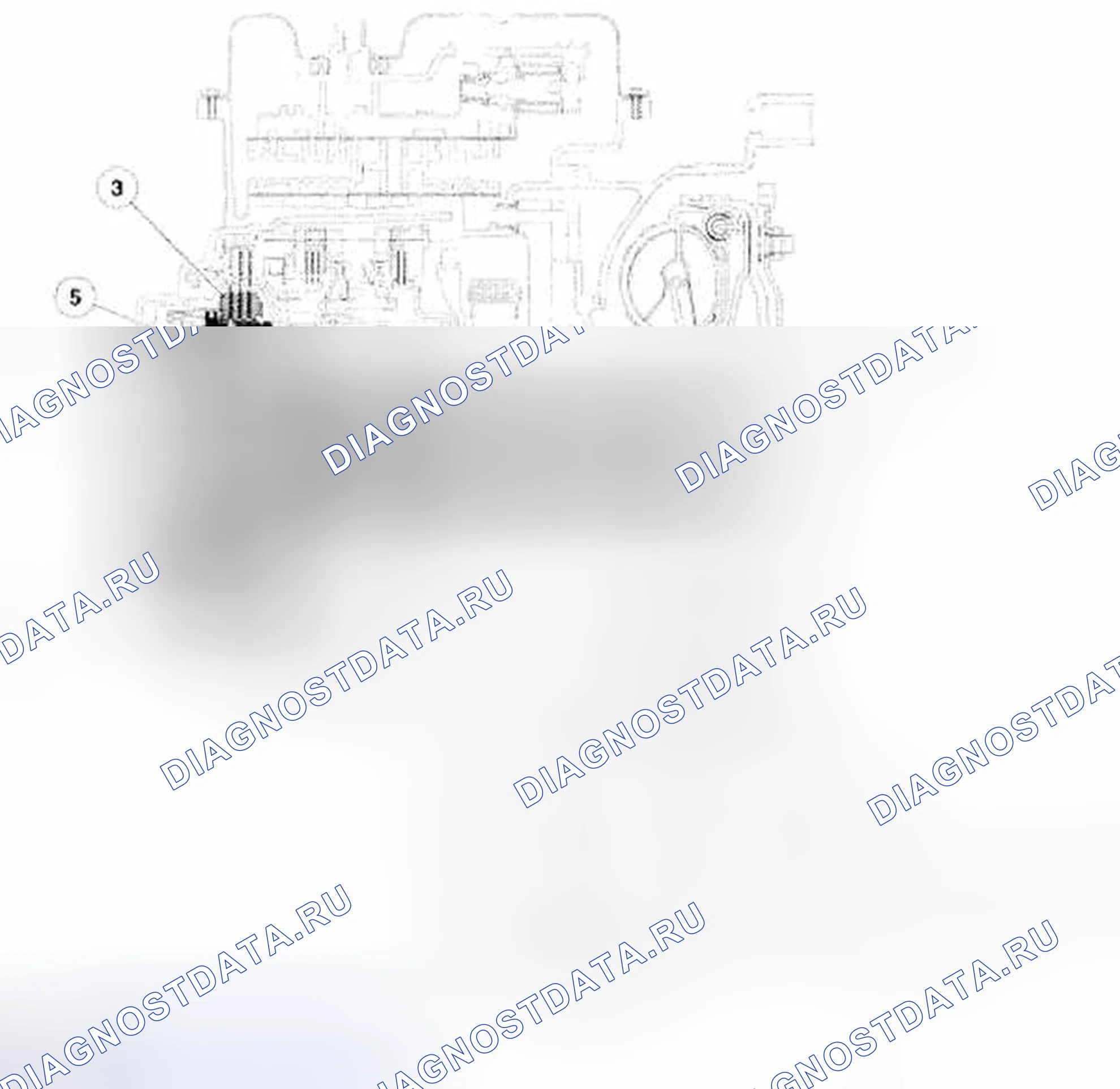 Рис. 474: Вид входного вала в разрезе. Mazda Tribute II