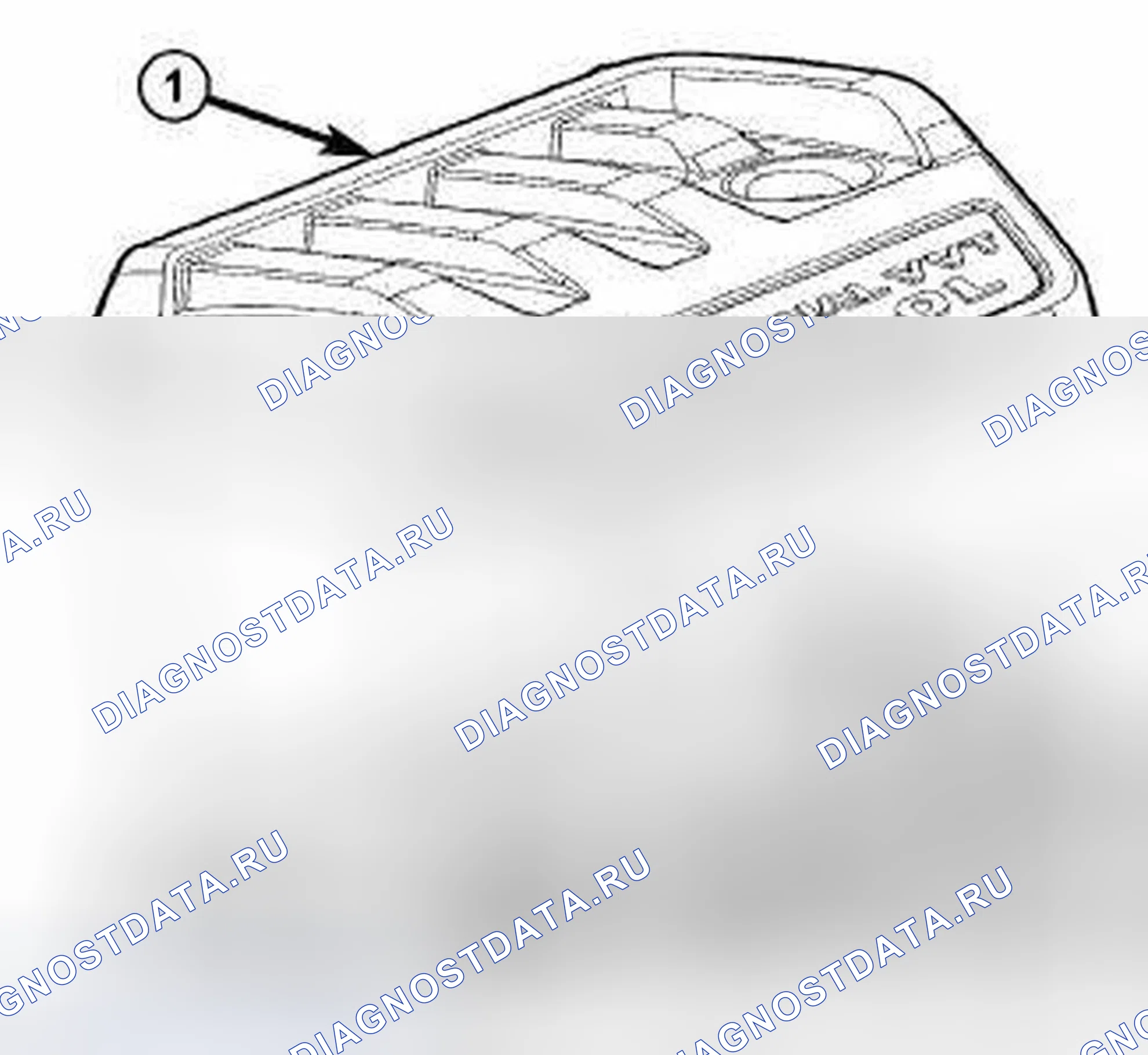 Рис. 1: КРЫШКА ДВИГАТЕЛЯ. Jeep Compass I рестайлинг 2