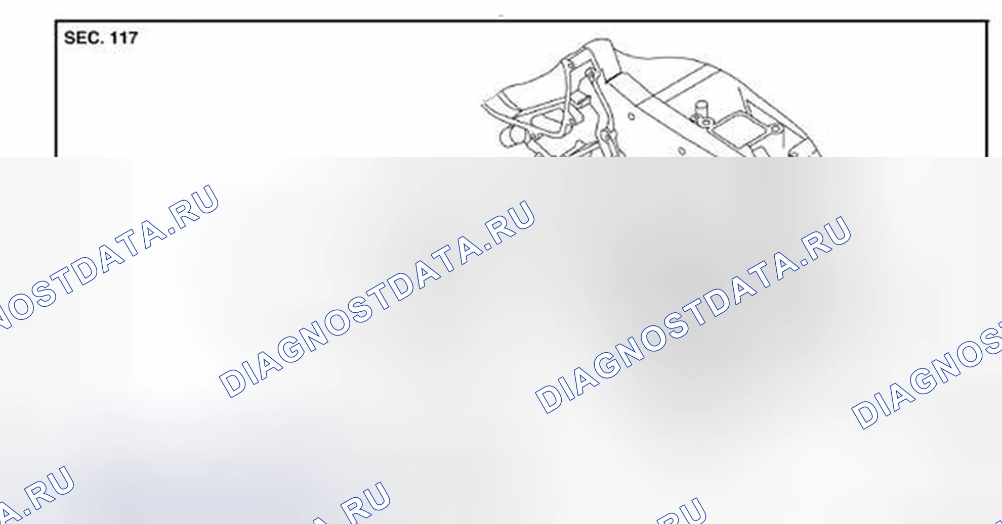 Рис. 295: Авто-натяжитель приводного ремня и холостой шкив. Nissan Pathfinder III рестайлинг