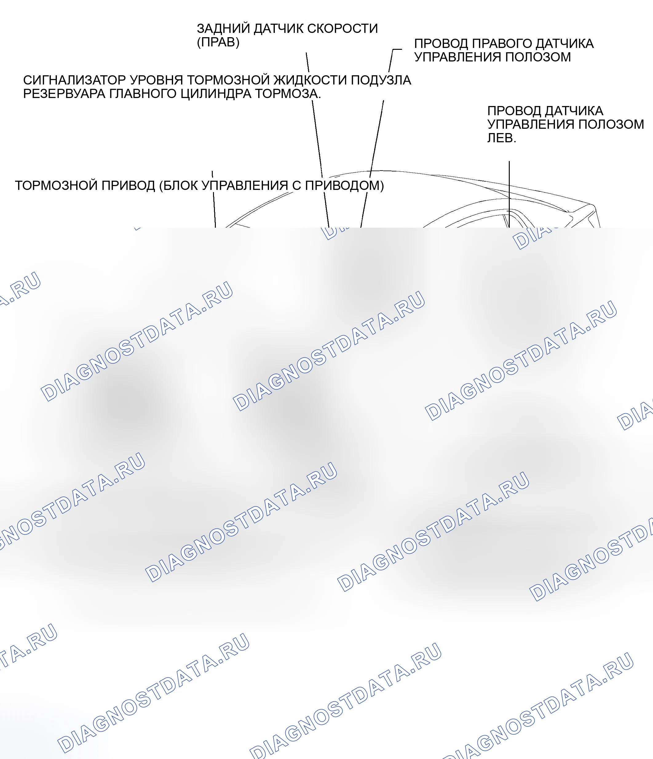 Рис. 205: РАСПОЛОЖЕНИЕ ДЕТАЛЕЙ. Toyota Avalon XX30