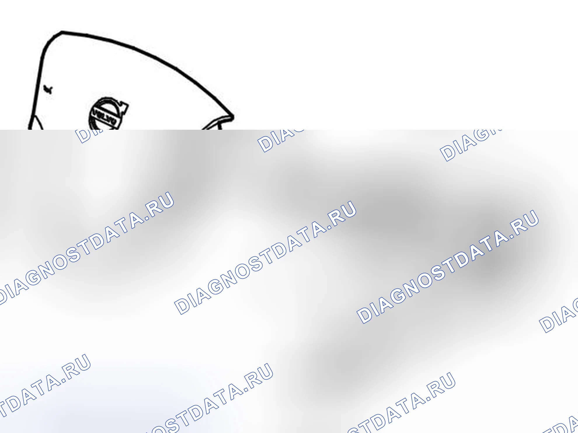Рис. 107: 3. ПОДУШКА БЕЗОПАСНОСТИ ВОДИТЕЛЯ (SRS). Volvo V50 I рестайлинг
