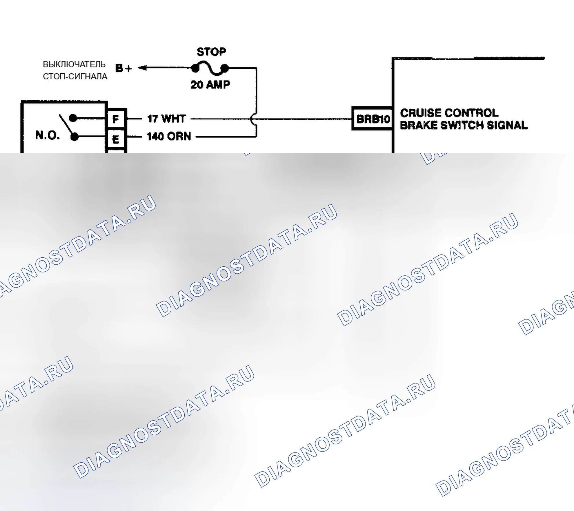 Рис. 682: Схема расшифровка кода ошибки P0571. Chevrolet Chevy Van G3500 