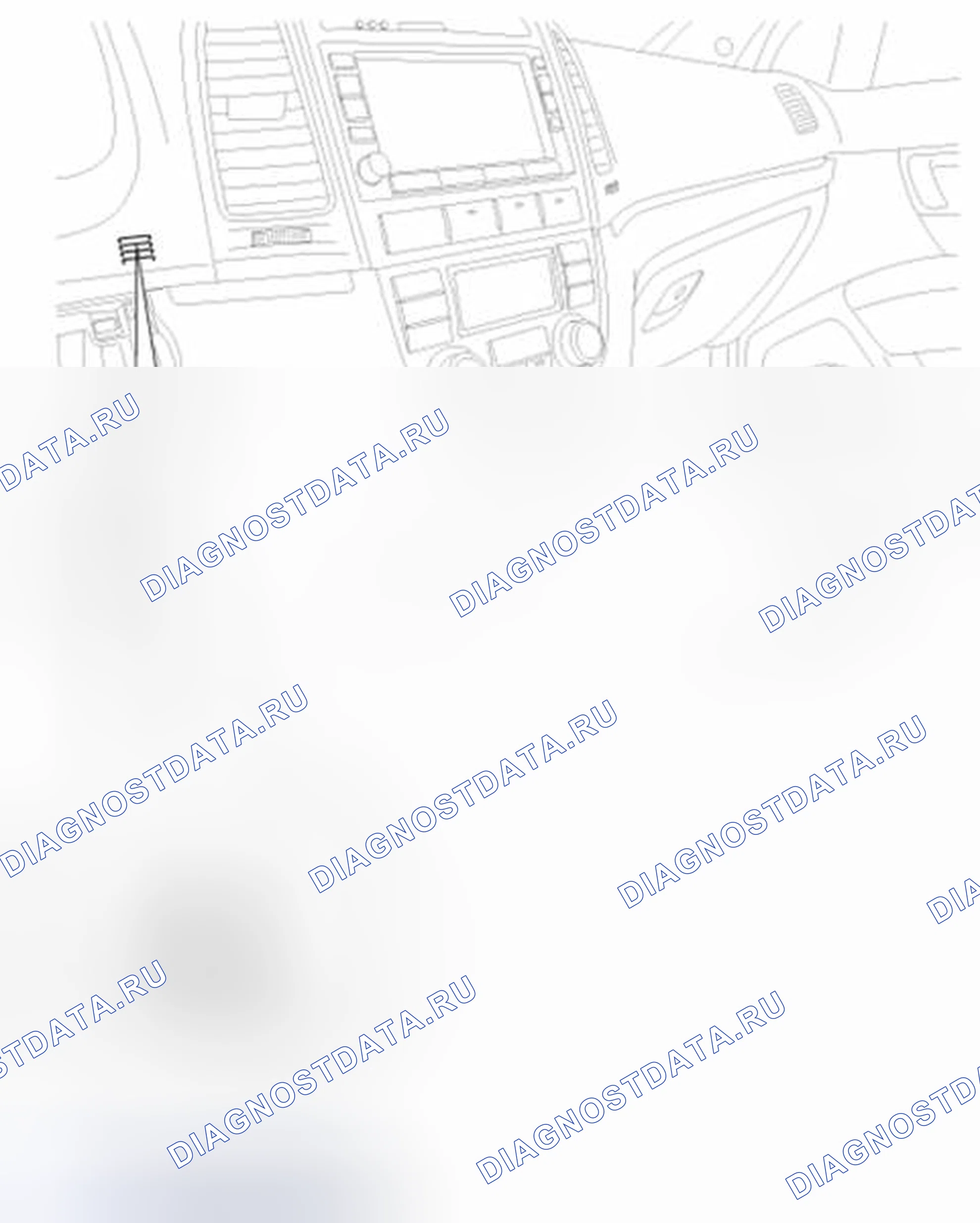 Рис. 22: Расположение компонентов. Hyundai Santa Fe II рестайлинг