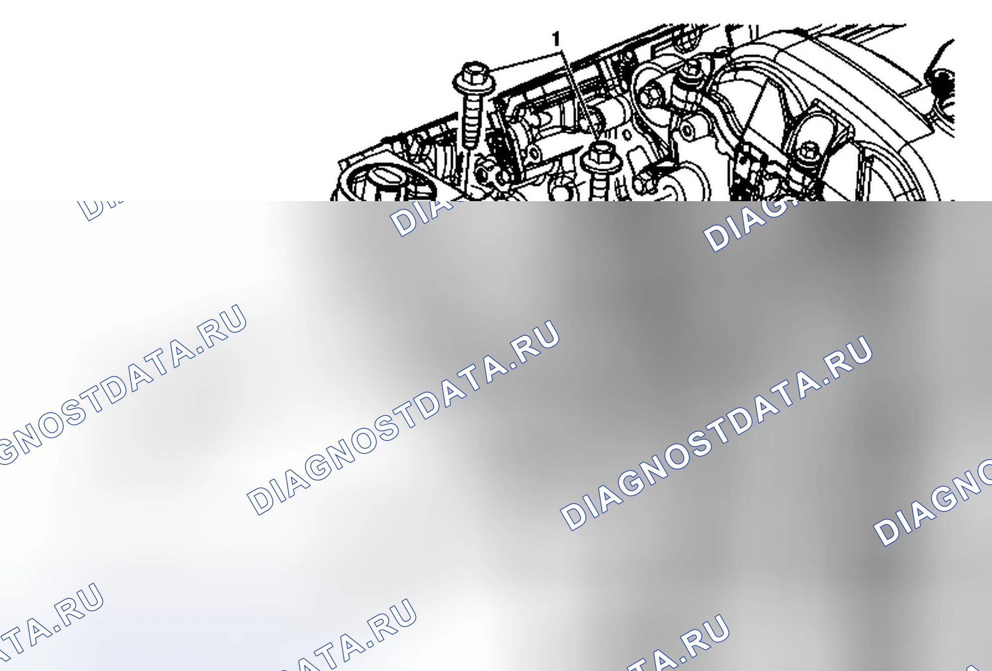Рис. 9: Замена кронштейна стойки крепления двигателя - правая сторона. Chevrolet Traverse I