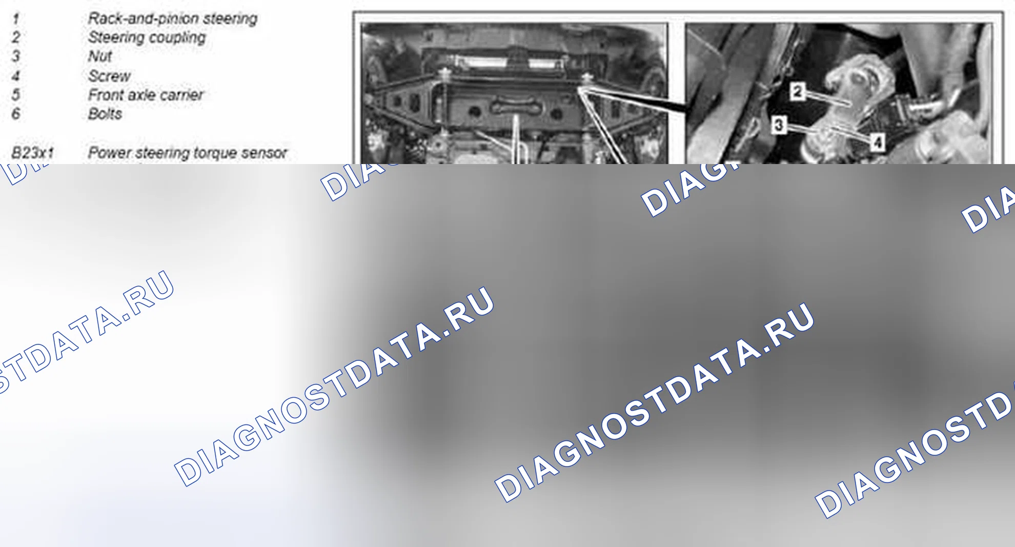 Рис. 27: Демонтаж / монтаж электродвигателя усилителя рулевого управления - AR46,35-P-1002MCC. Kia Soul I