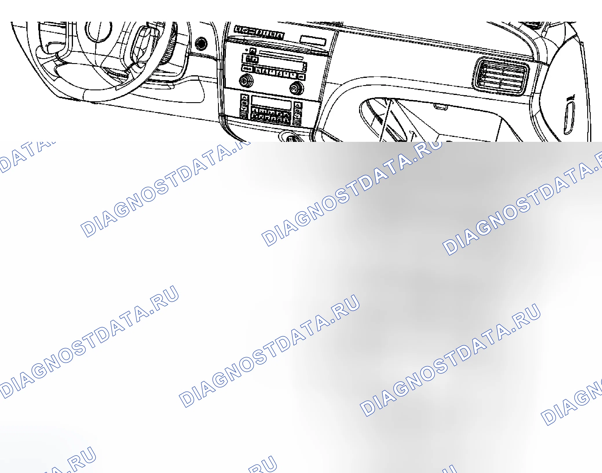 Рис. 33: Замена отсека - приборная панель (I/P). Buick LaCrosse I