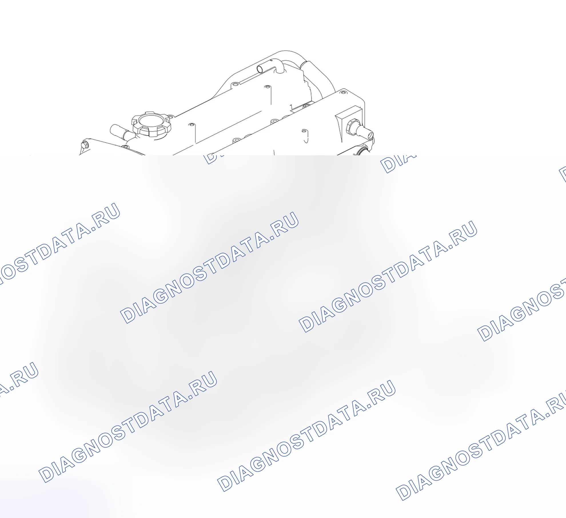 Схема расположения датчика детонации — Great Wall Wingle-5-Cng. Great-Wall Wingle 5 CNG I