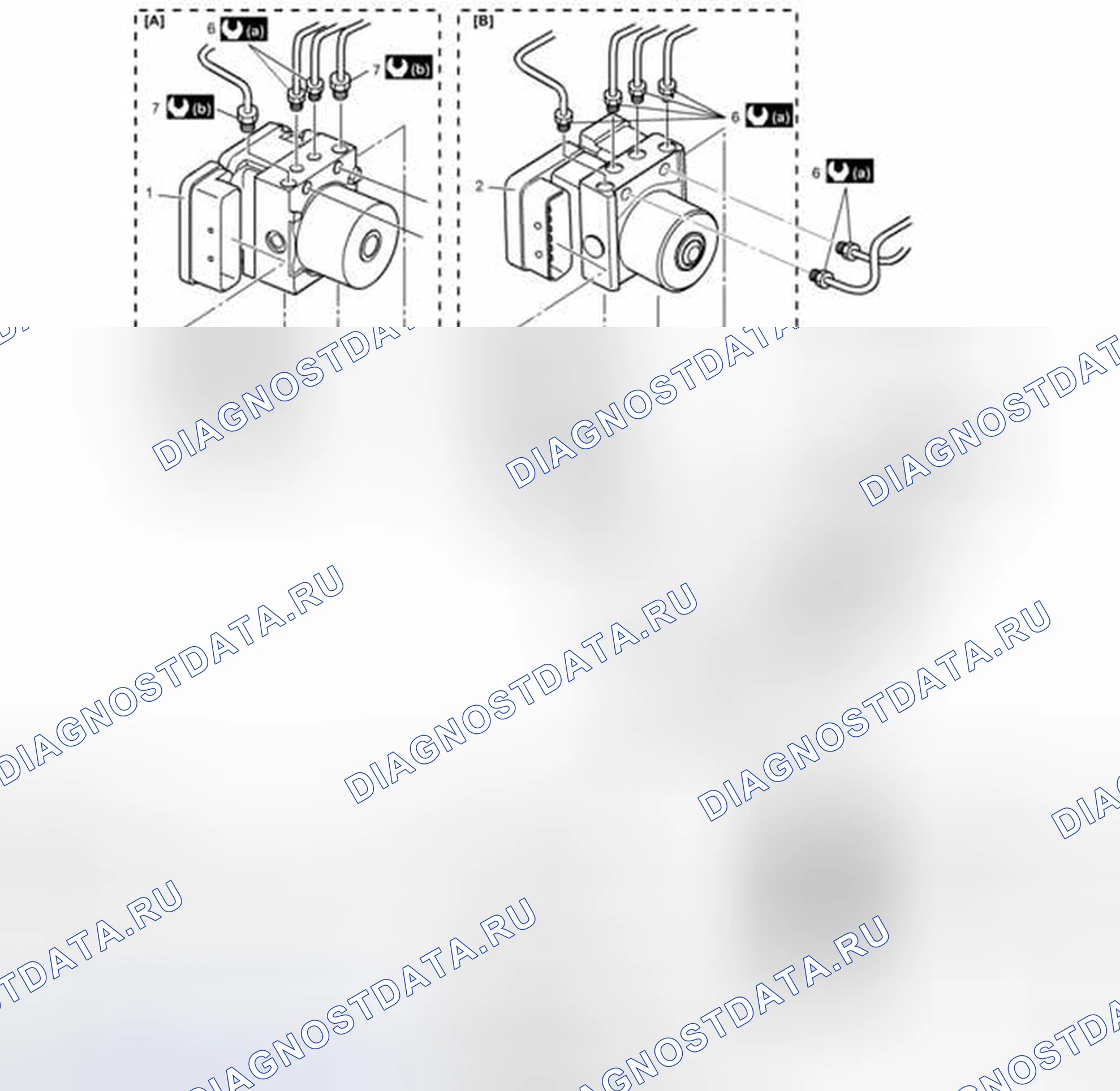 Рис. 14: Компоненты гидравлического блока ABS (ESP ®) / модуля управления в сборе. Suzuki Grand Vitara II рестайлинг 2