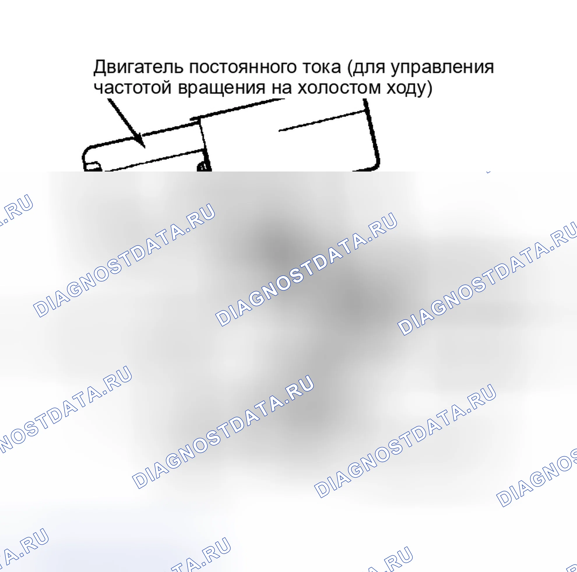 Рис. 27: Система регулирования частоты вращения на холостом ходу (регулятор оборотов холостого хода). Mitsubishi Mirage II