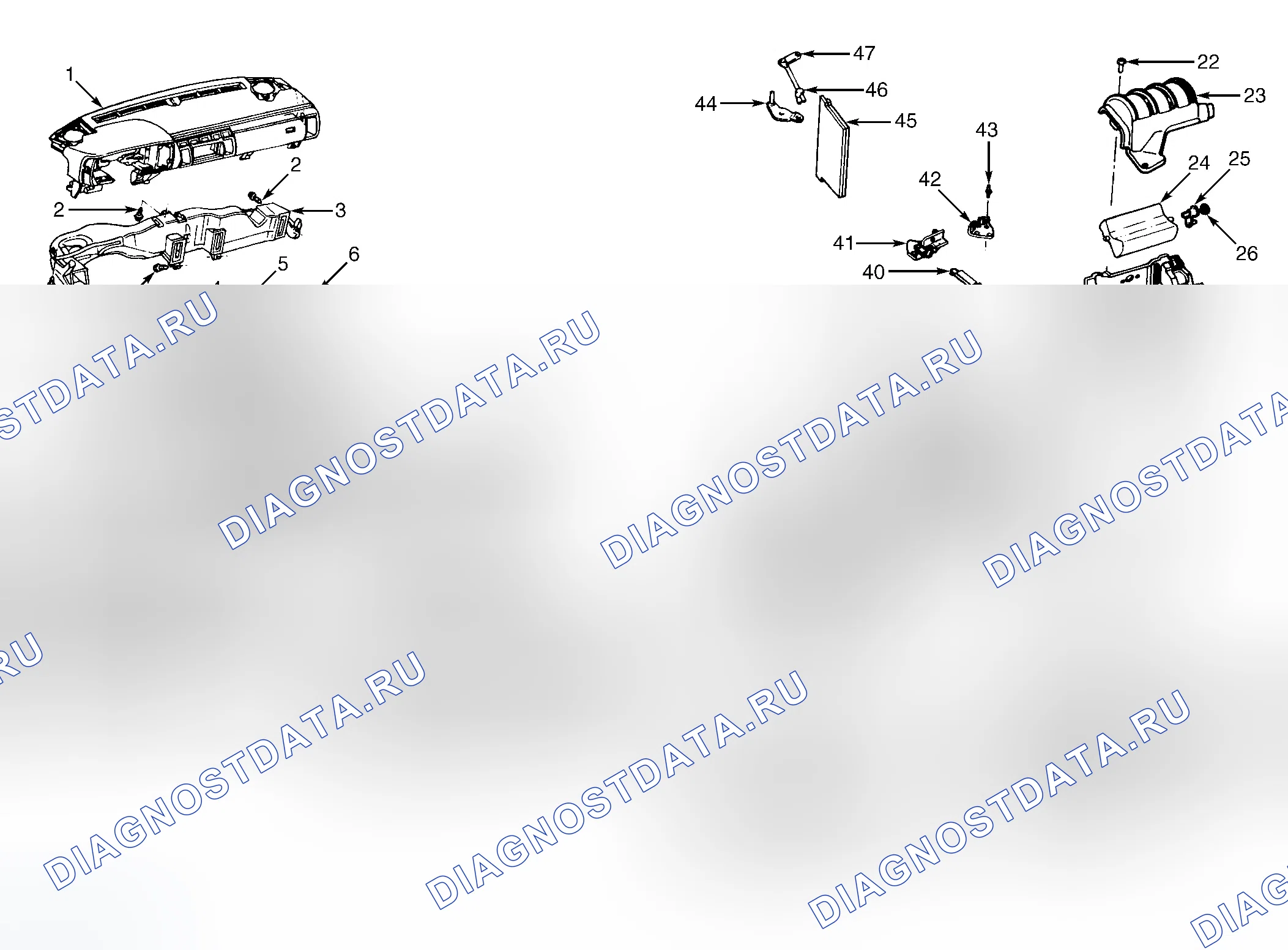 Рис. 2: R и I СЕРДЦЕВИНЫ НАГРЕВАТЕЛЯ (СЕРИЯ L / M). GMC Vandura P3500 