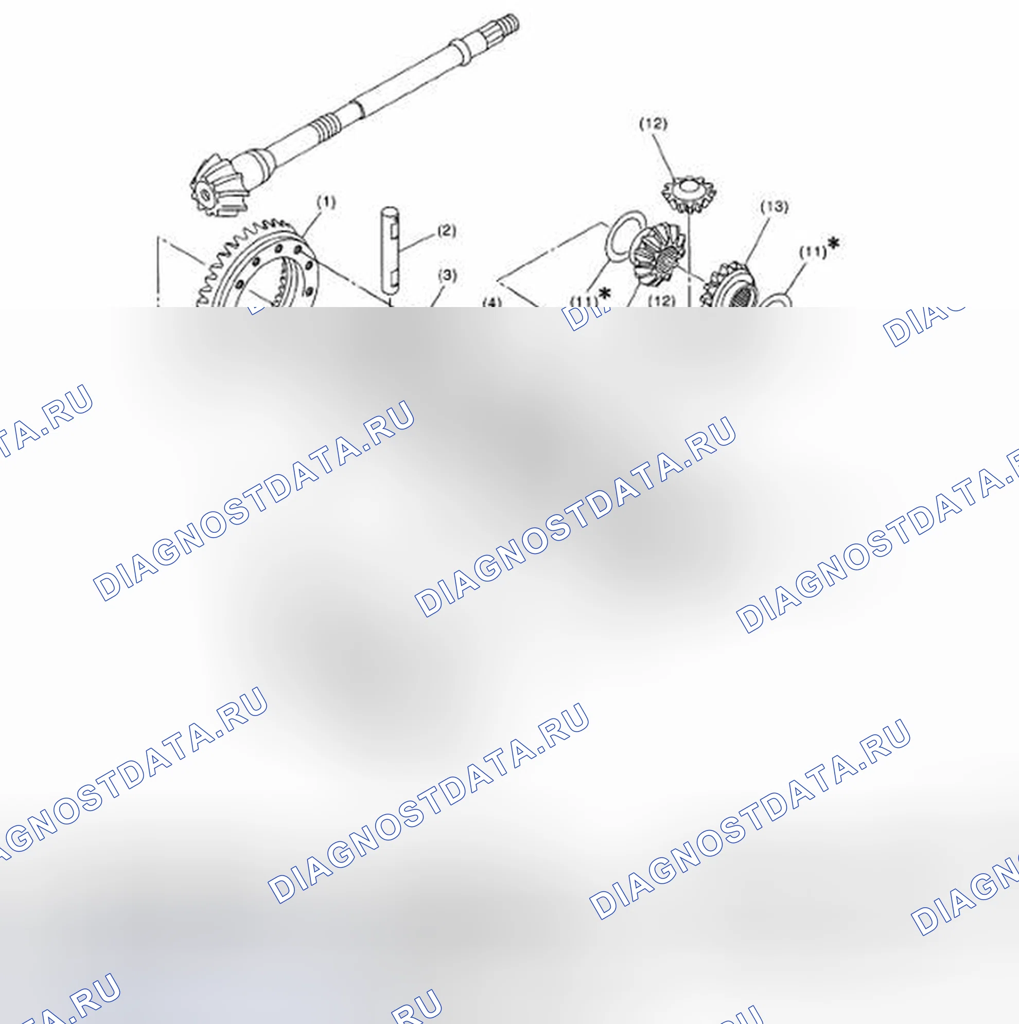Рис. 336: ДИФФЕРЕНЦИАЛ. Honda Vigor I