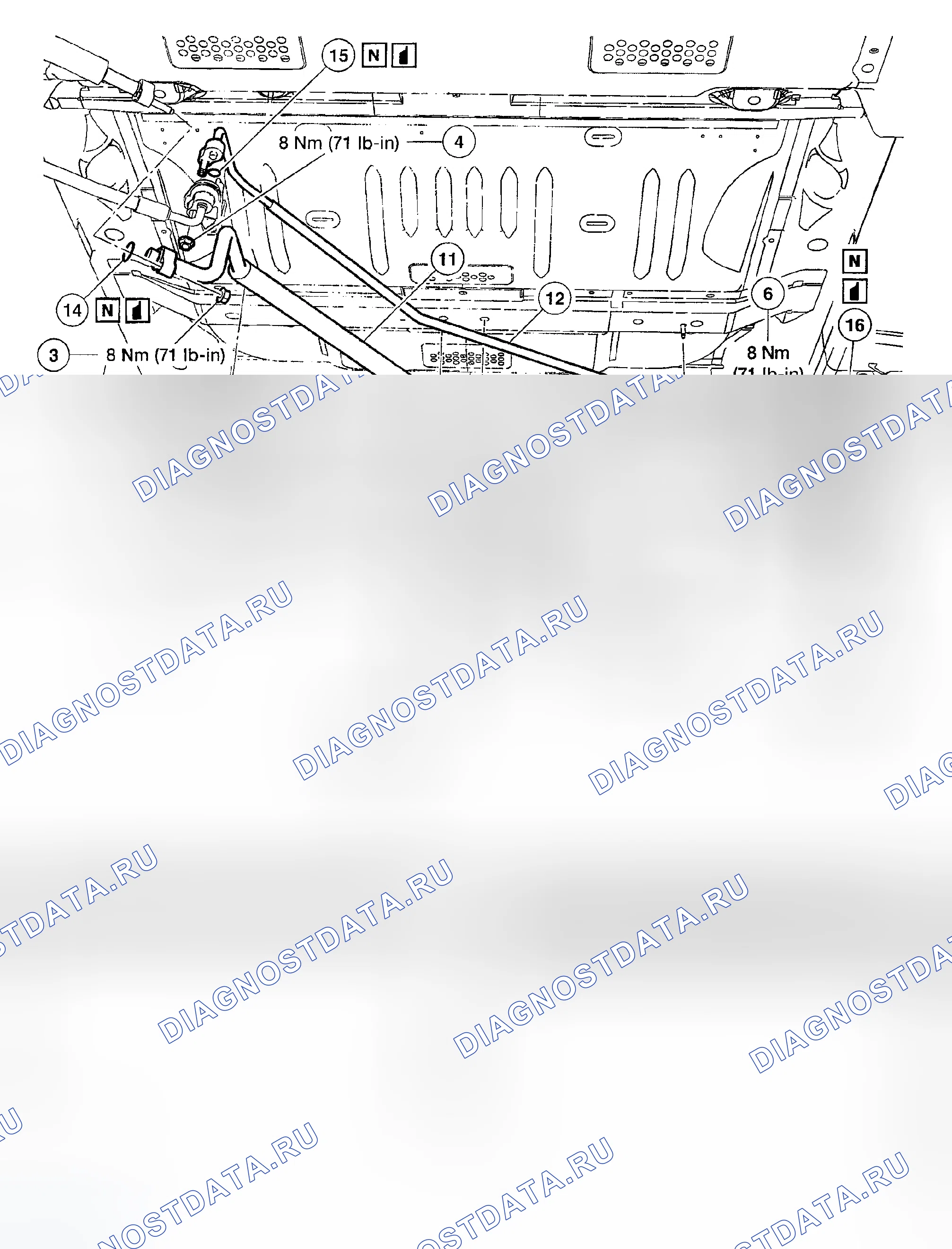 Рис. 176: Демонтаж и монтаж. Ford Explorer III
