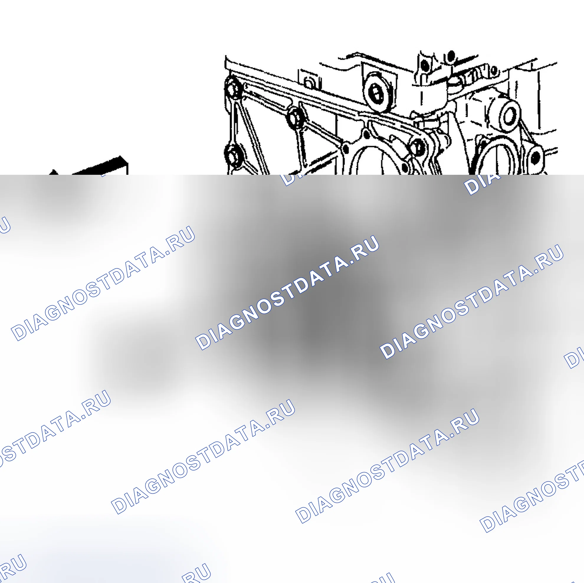 Рис. 1049: Снятие балансира коленчатого вала. Chevrolet TrailBlazer I