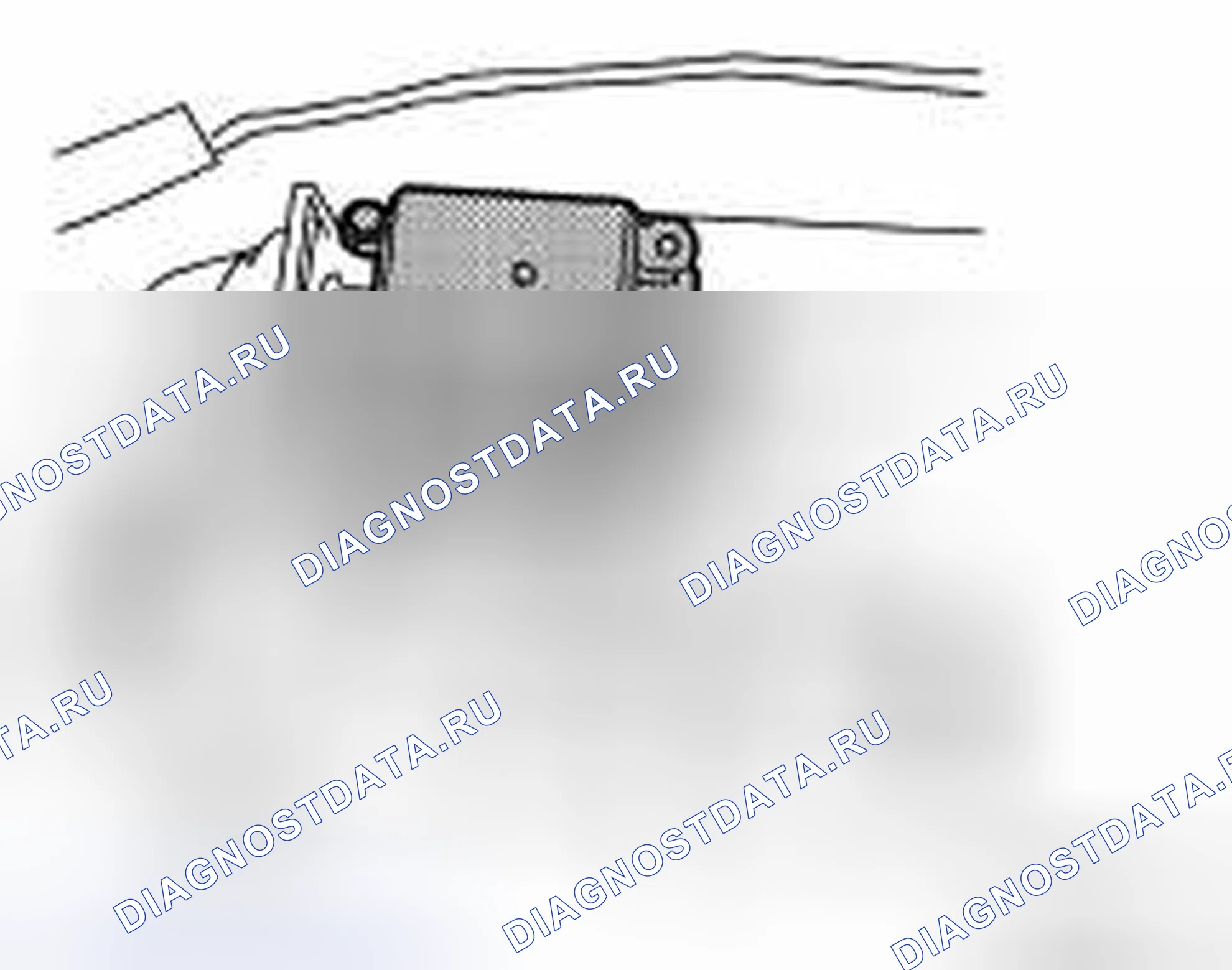 Рис. 50: Идентификация двигателя впускной двери. Nissan Sentra B16