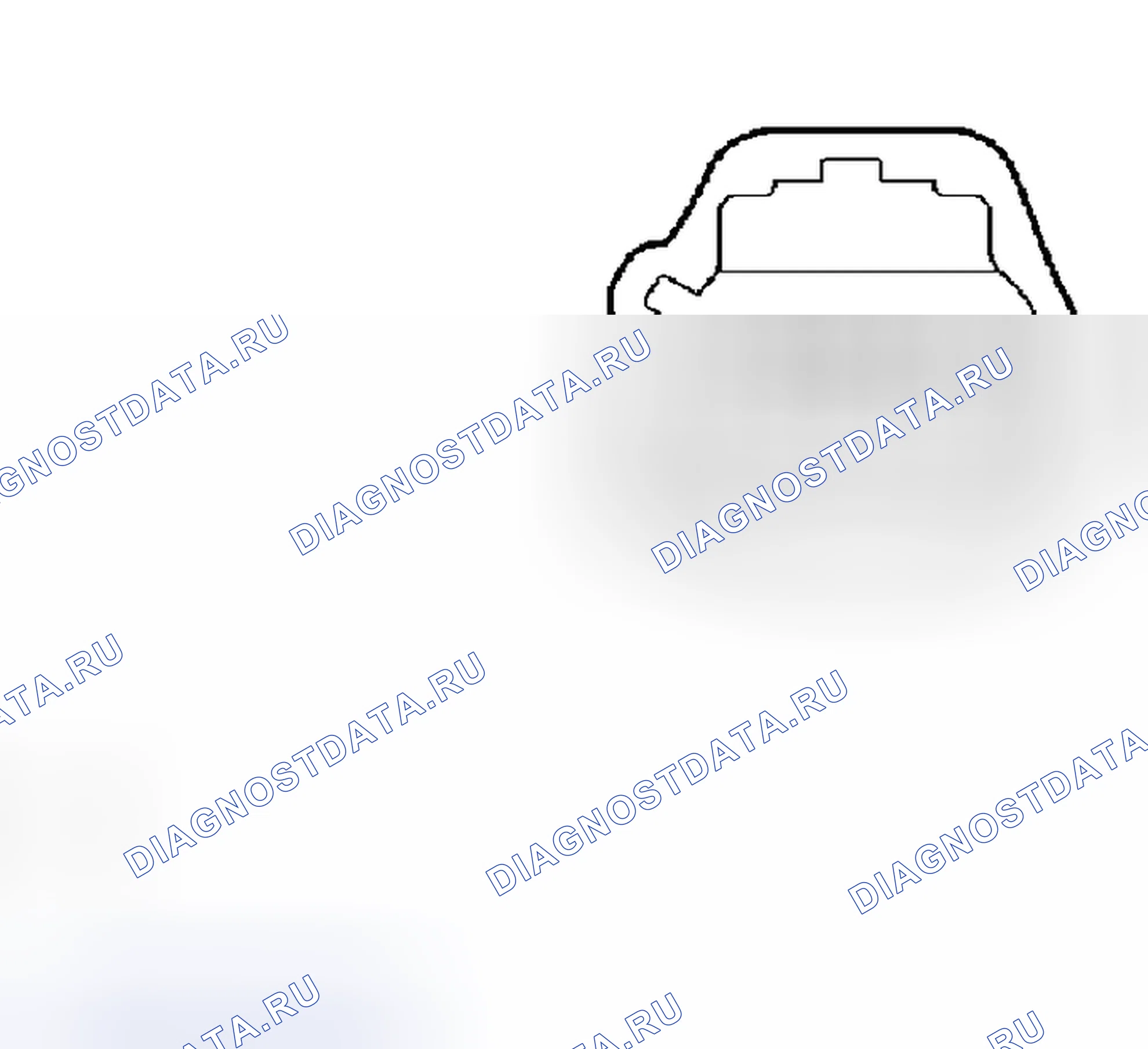 Рис. 124: Идентификация клемм разъема водяного насоса Вн. Toyota Prius I рестайлинг