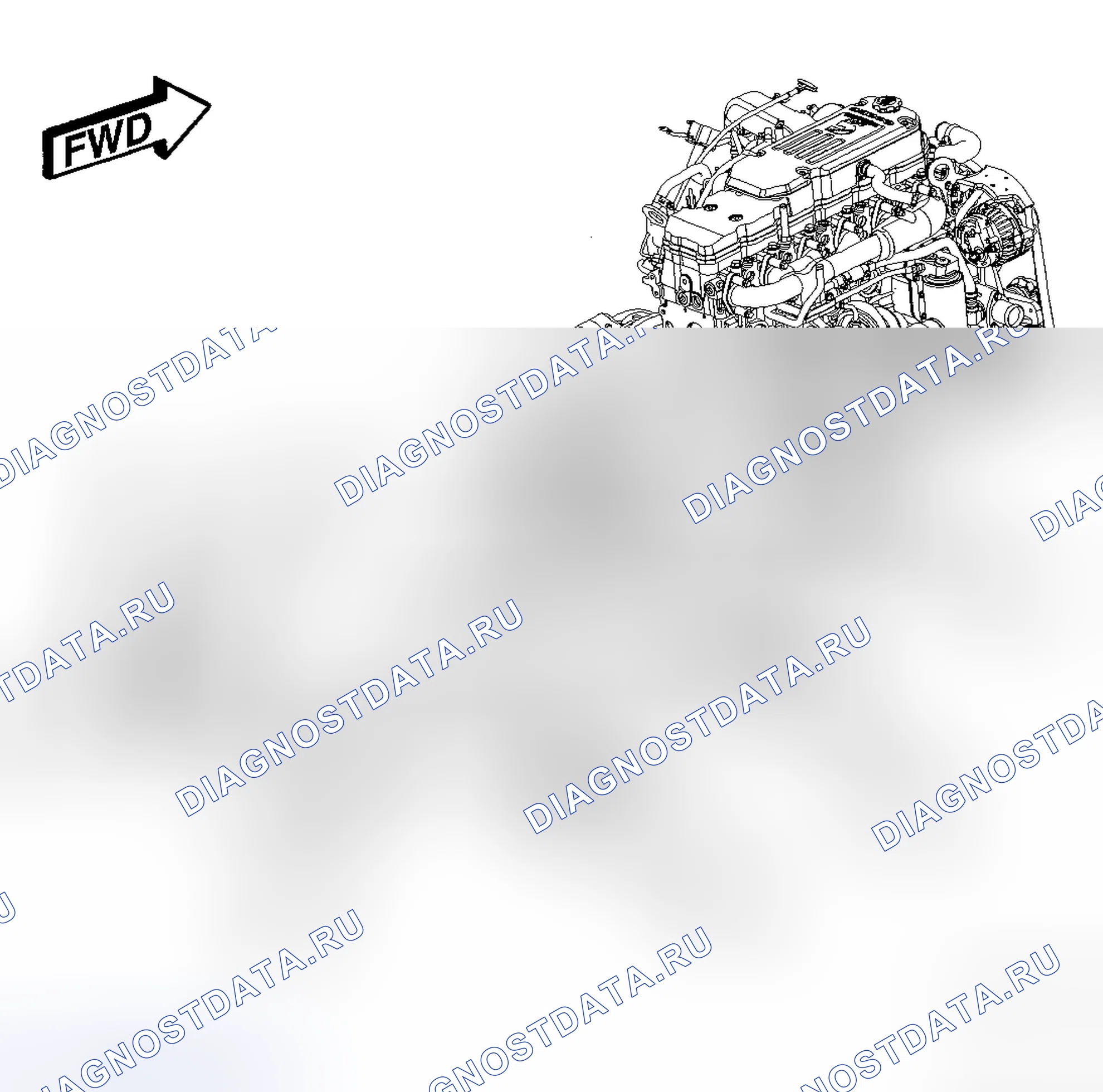 Рис. 12: ВЫНОС-5.9л ДИЗЕЛЬ. Dodge Cab & Chassis R3500 HD 