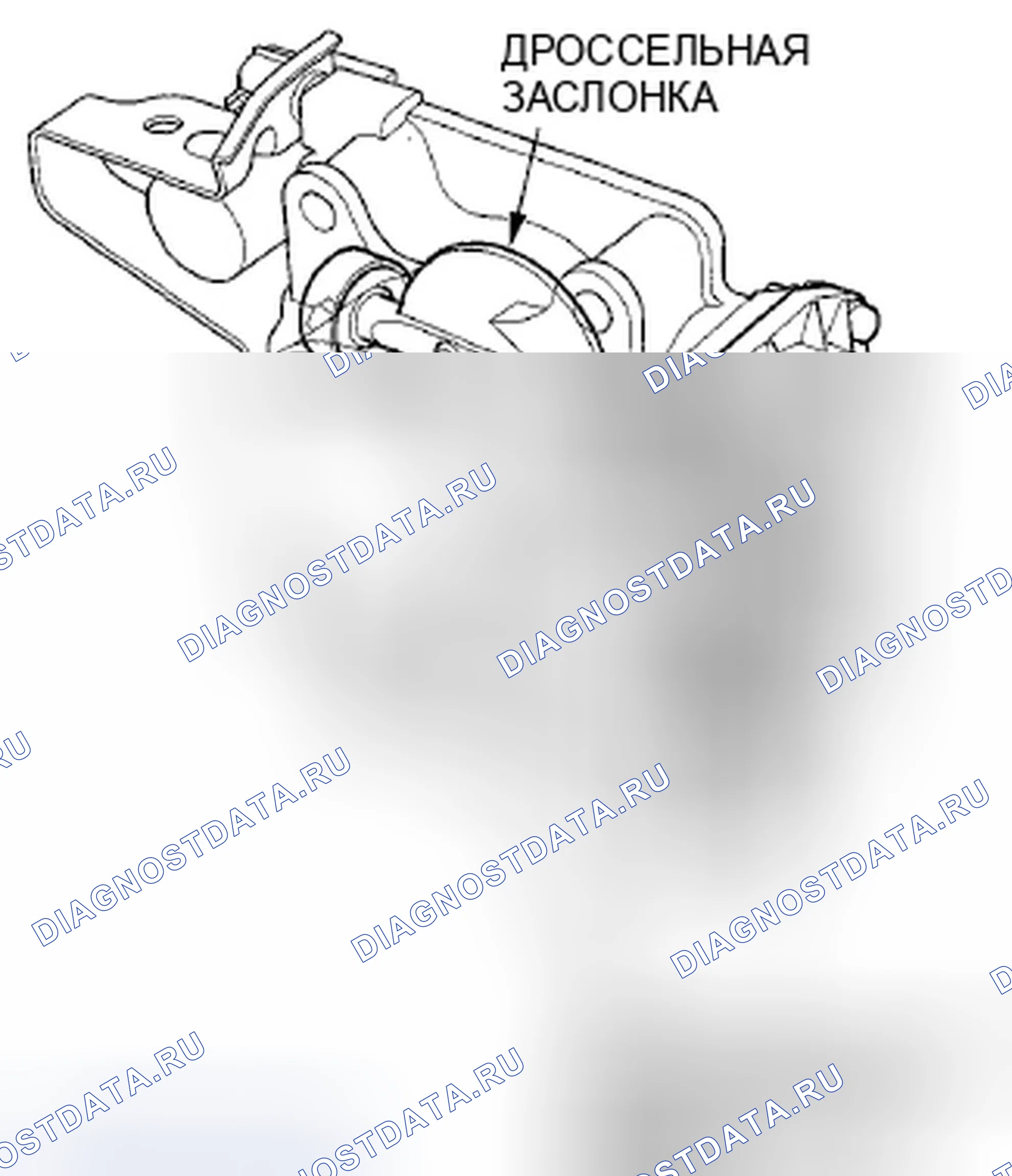 Рис. 46: Корпус дросселя. Honda Fit GE