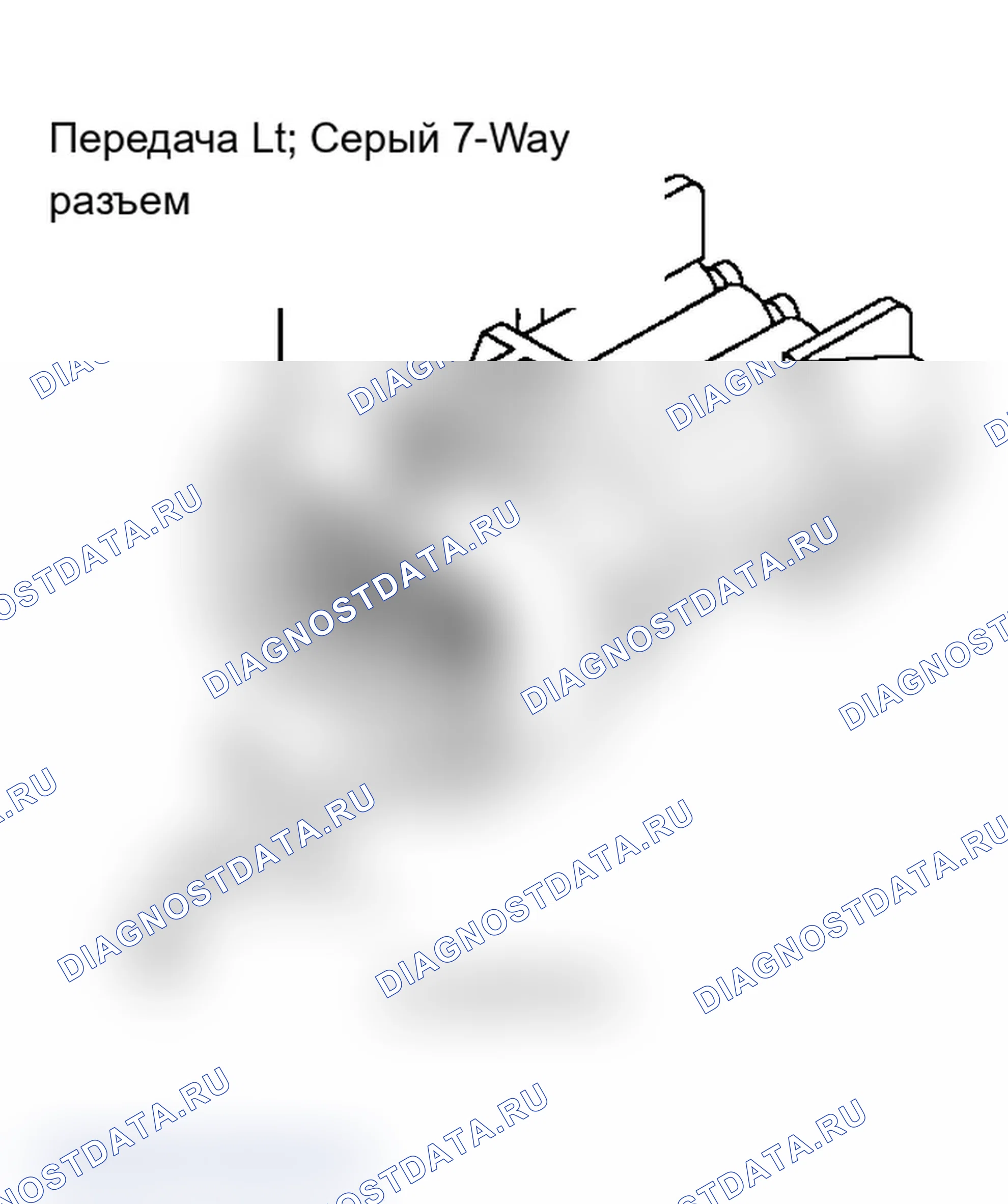 Рис. 27: Испытание 4C - 7-Way полости соединителя «E»(Cherokee). Jeep Wagoneer XJ