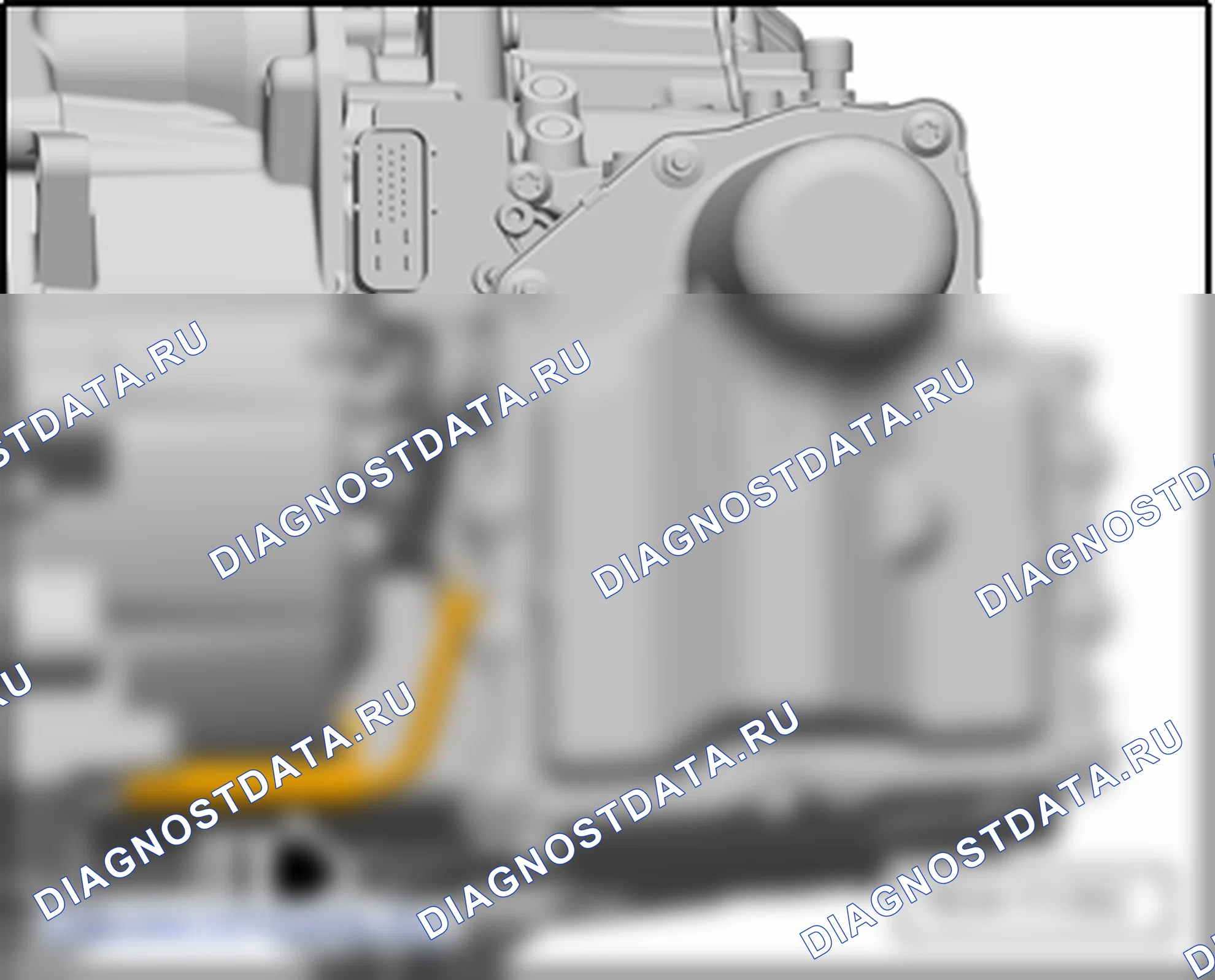 Электрические/электронные узлы и место установки АКПП DSG - 0AM. Skoda Octavia Ii