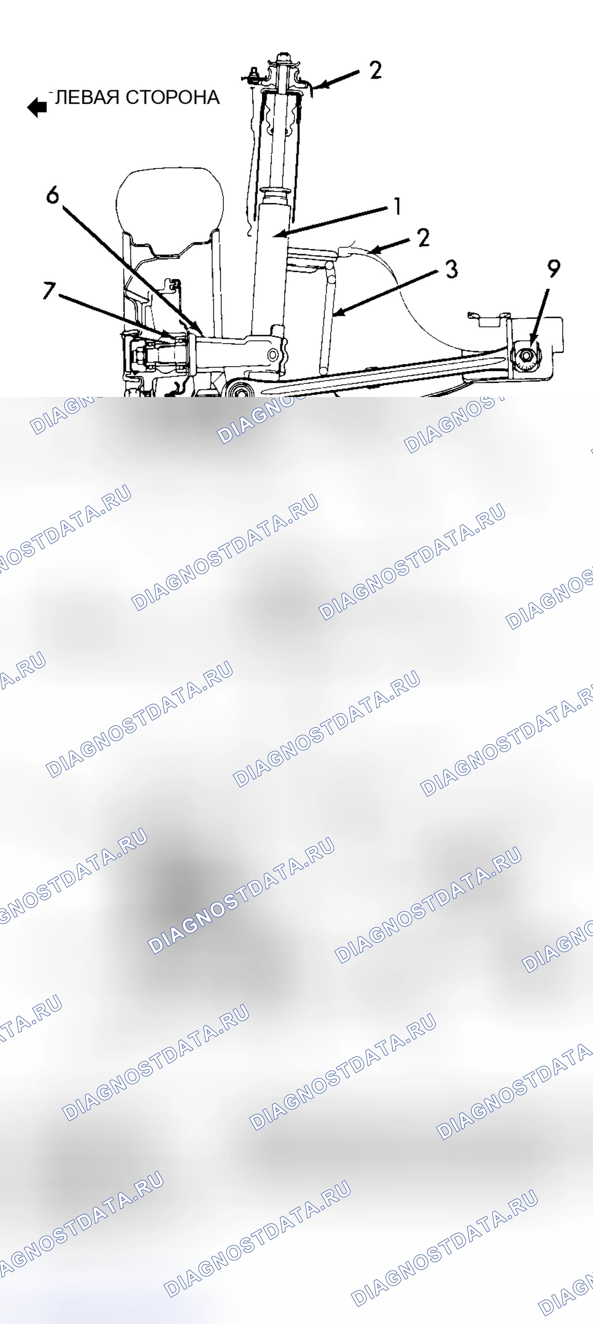 Рис. 5: Демонтаж. Suzuki Swift II