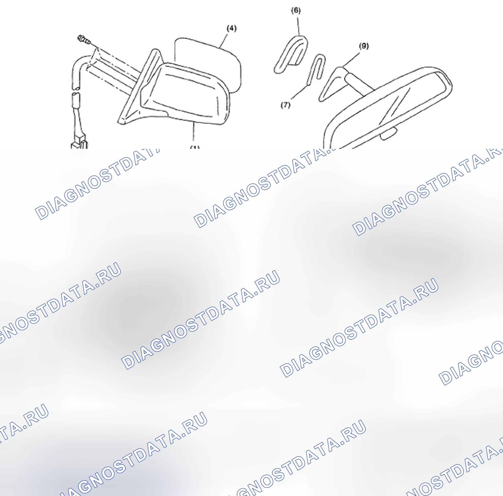 Рис. 4: ЗЕРКАЛО. Honda Vigor I