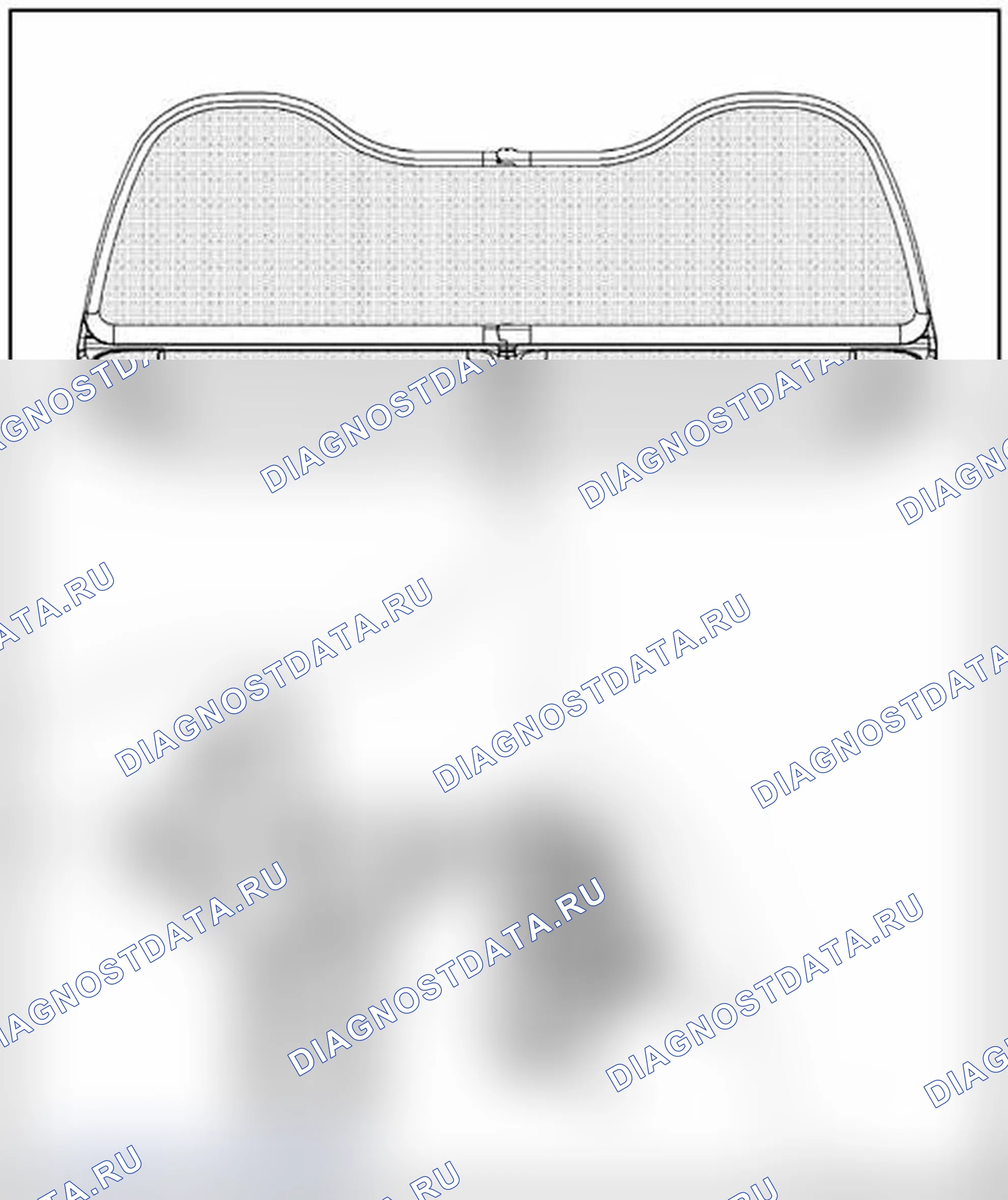 Рис. 35: КРОНШТЕЙН ЗАДНЕГО ВЕТРОВОГО ДЕФЛЕКТОРА. Volkswagen New Beetle A4