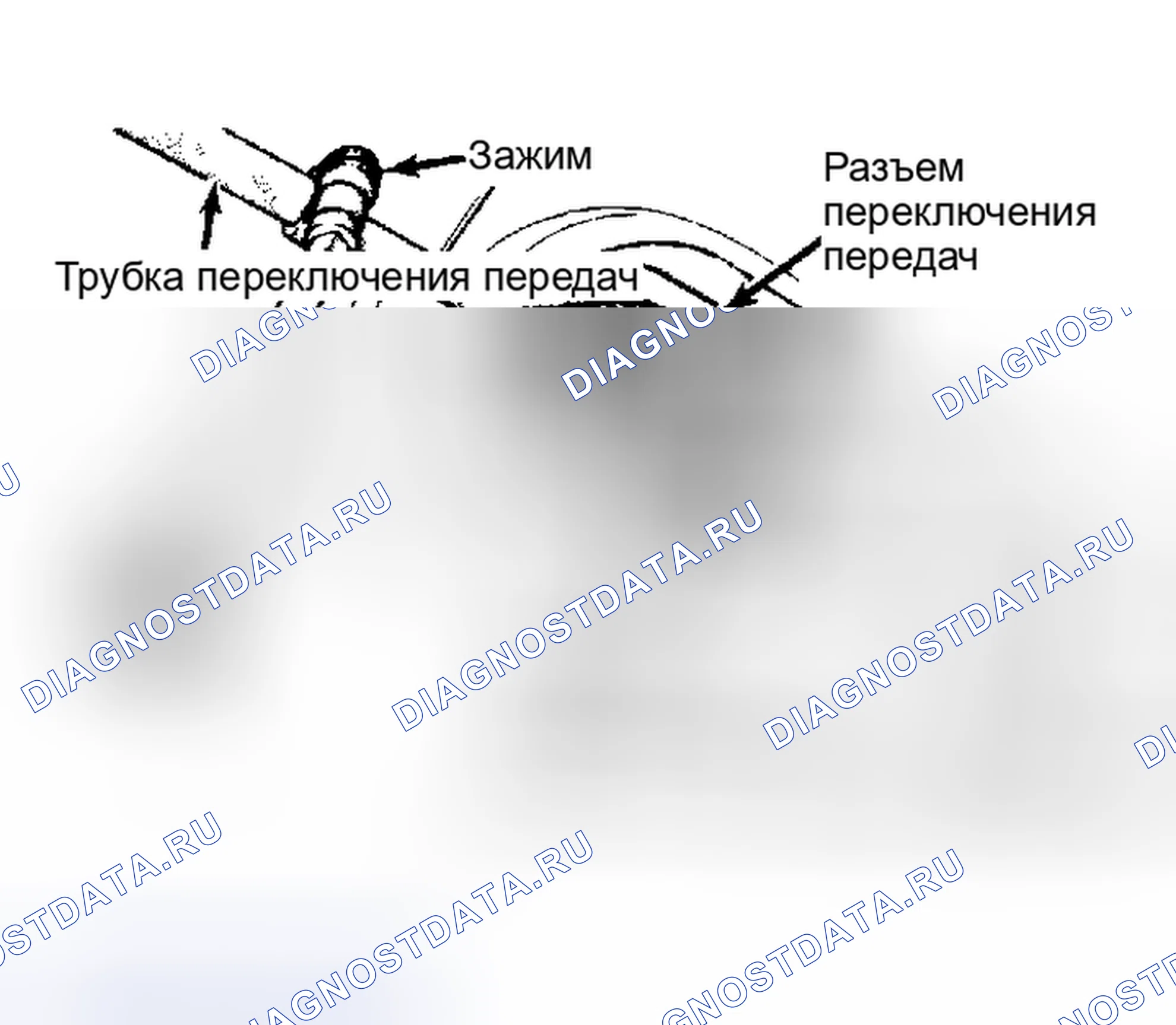 Рис. 17: Регулировка рычажного механизма переключения передач со штоковым приводом Во время этой операции используйте только небольшое усилие на рычажном механизме.. Plymouth Reliant I
