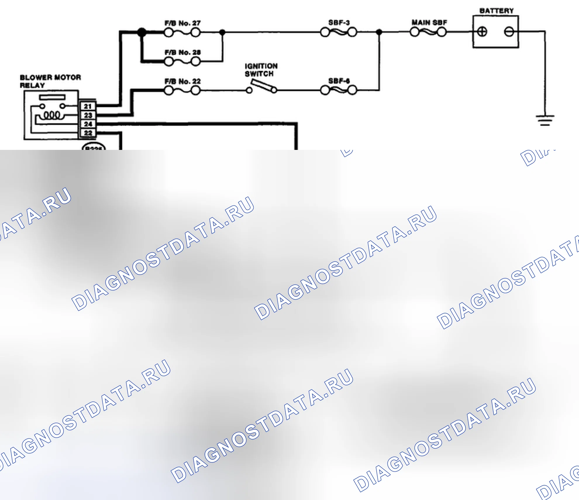 Рис. 134: электросхема. Subaru Outback BP рестайлинг