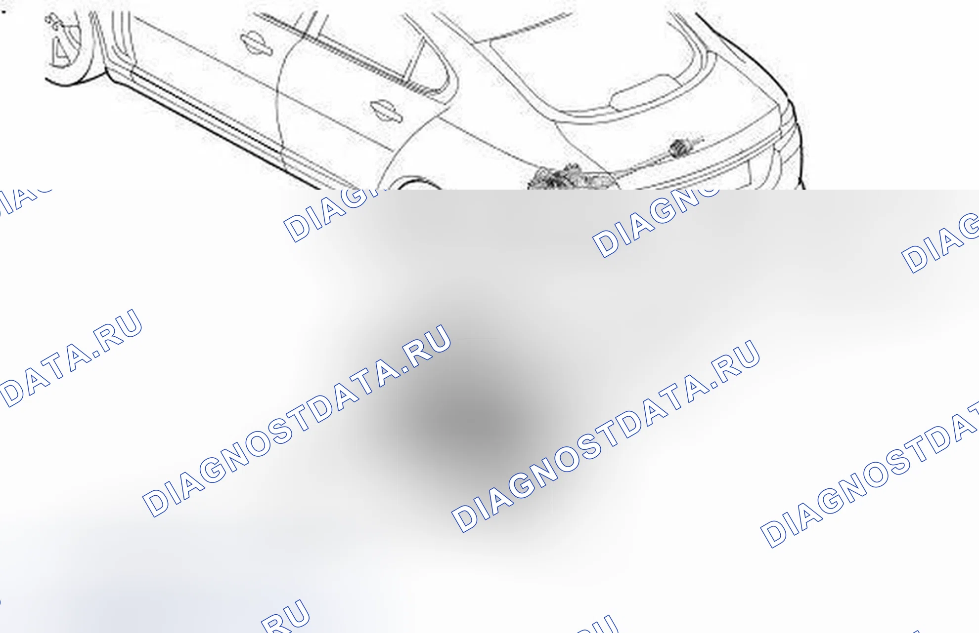 Рис. 5: РАСПОЛОЖЕНИЕ КОМПОНЕНТОВ. Jaguar XF I