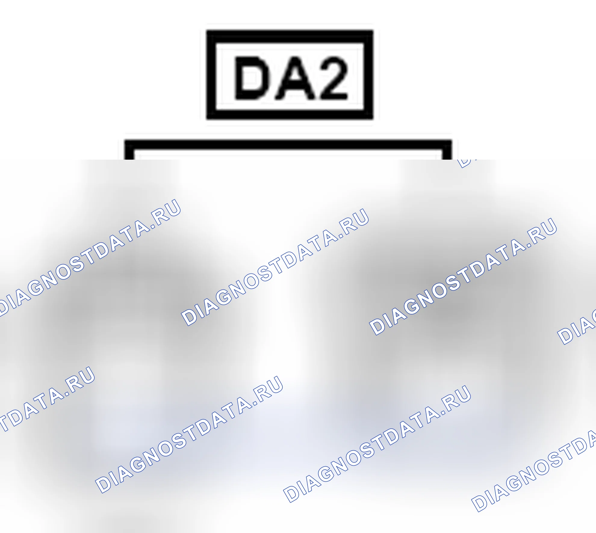 Рис. 766: Вид с торца соединителя (DA2). Toyota Sienna III