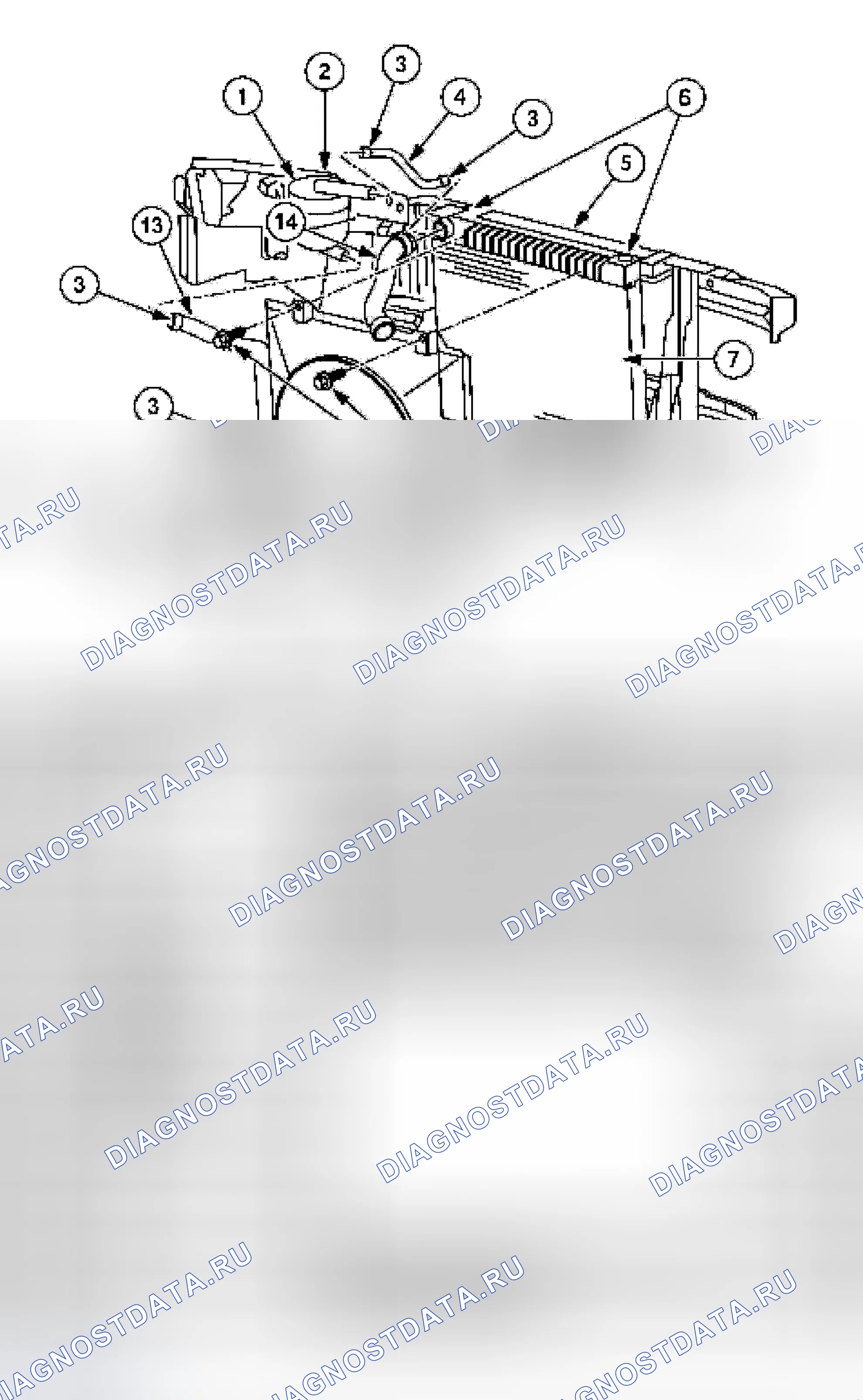 Рис. 1: Компоненты системы охлаждения, бензин и Ngv. Ford Econoline E250 