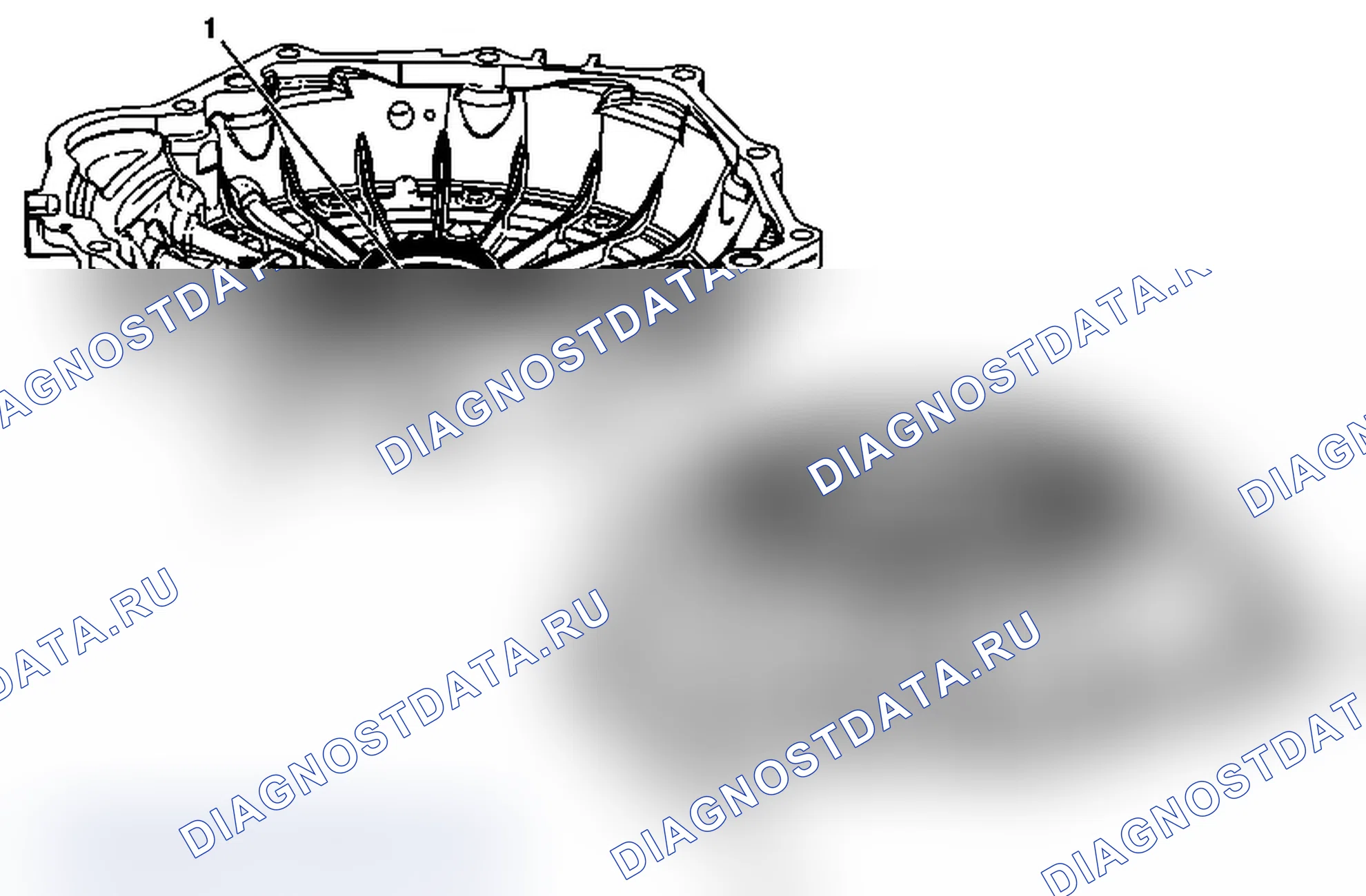 Рис. 281: Очистка и проверка корпуса гасителя крутящего момента. Chevrolet Silverado 3500 HD 